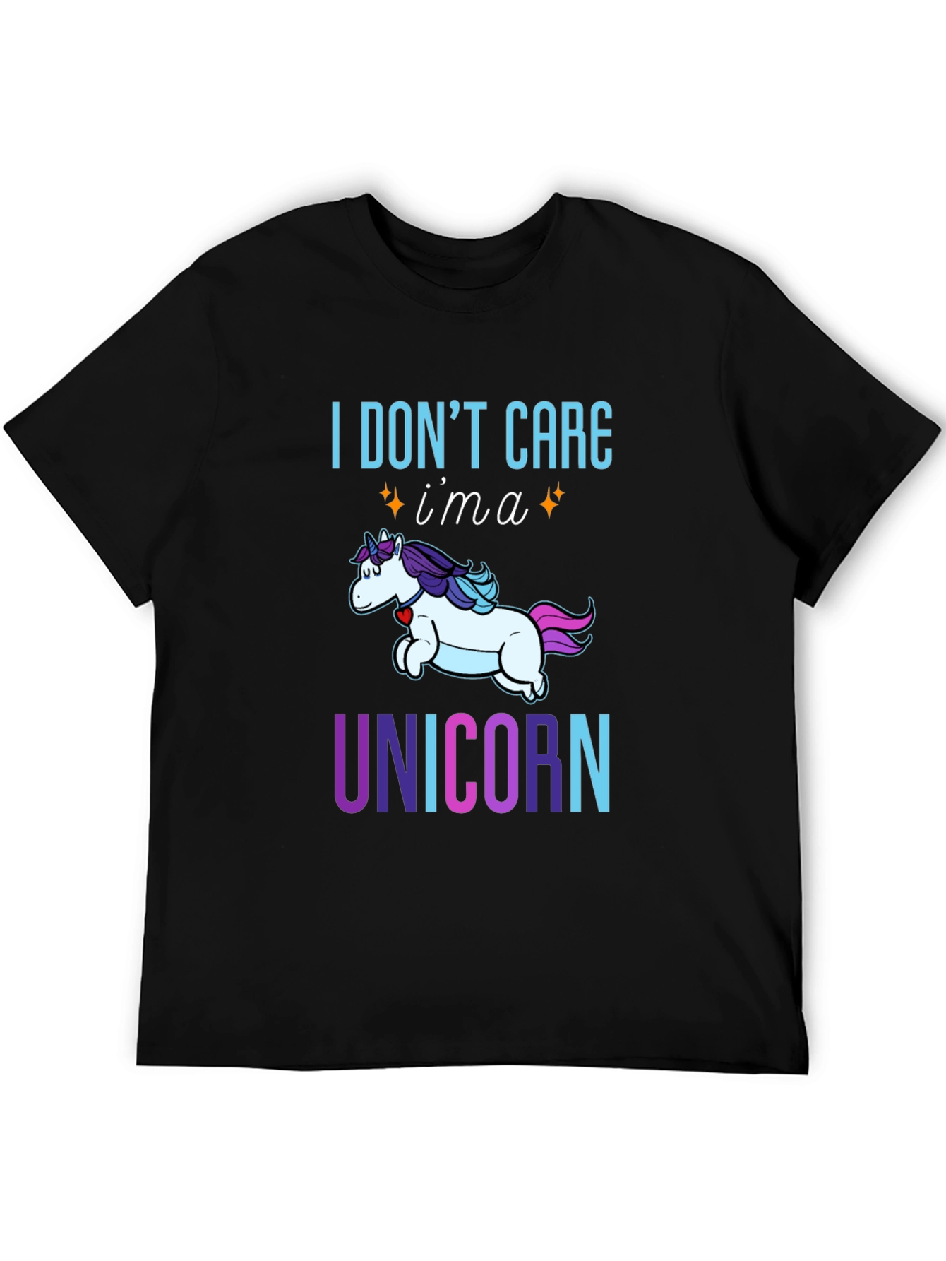 I Dont Care Im a Unicorn Graphic Tee