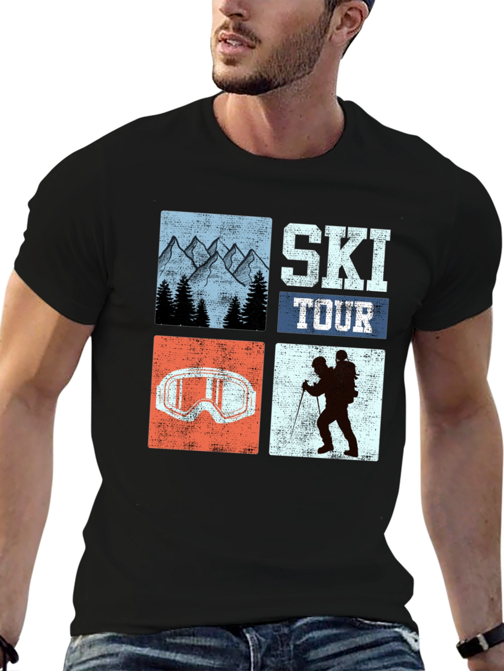 Ski Tour Graphic Tee - Adventure Ready!