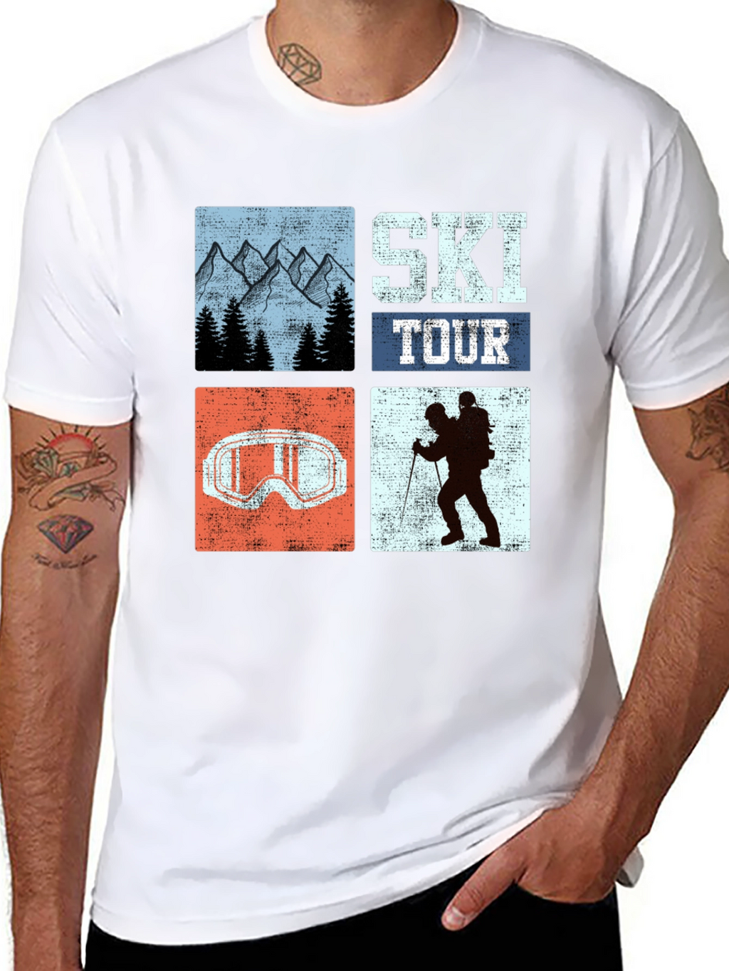 Ski Tour Graphic Tee - Adventure Ready!