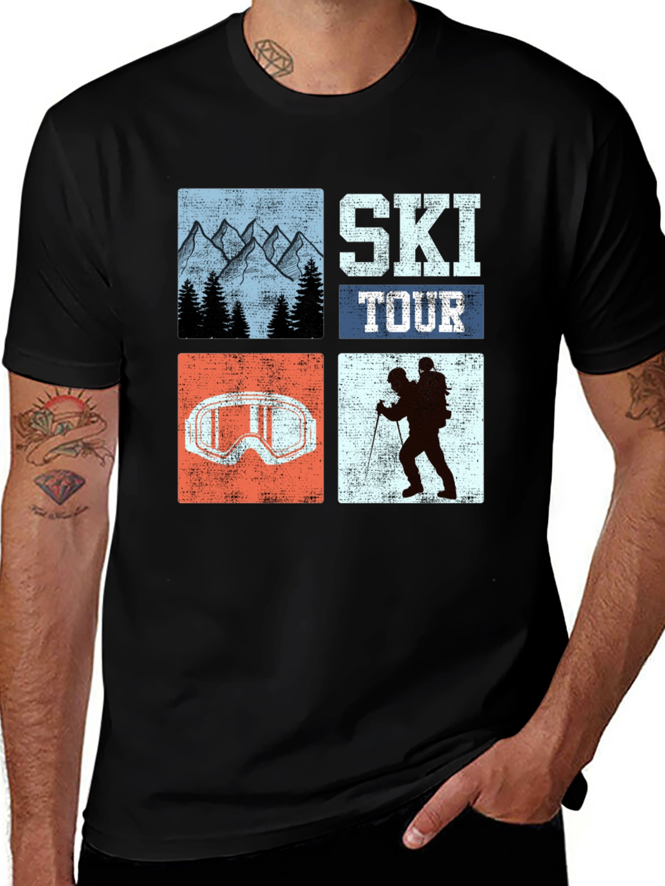 Ski Tour Graphic Tee - Adventure Ready!