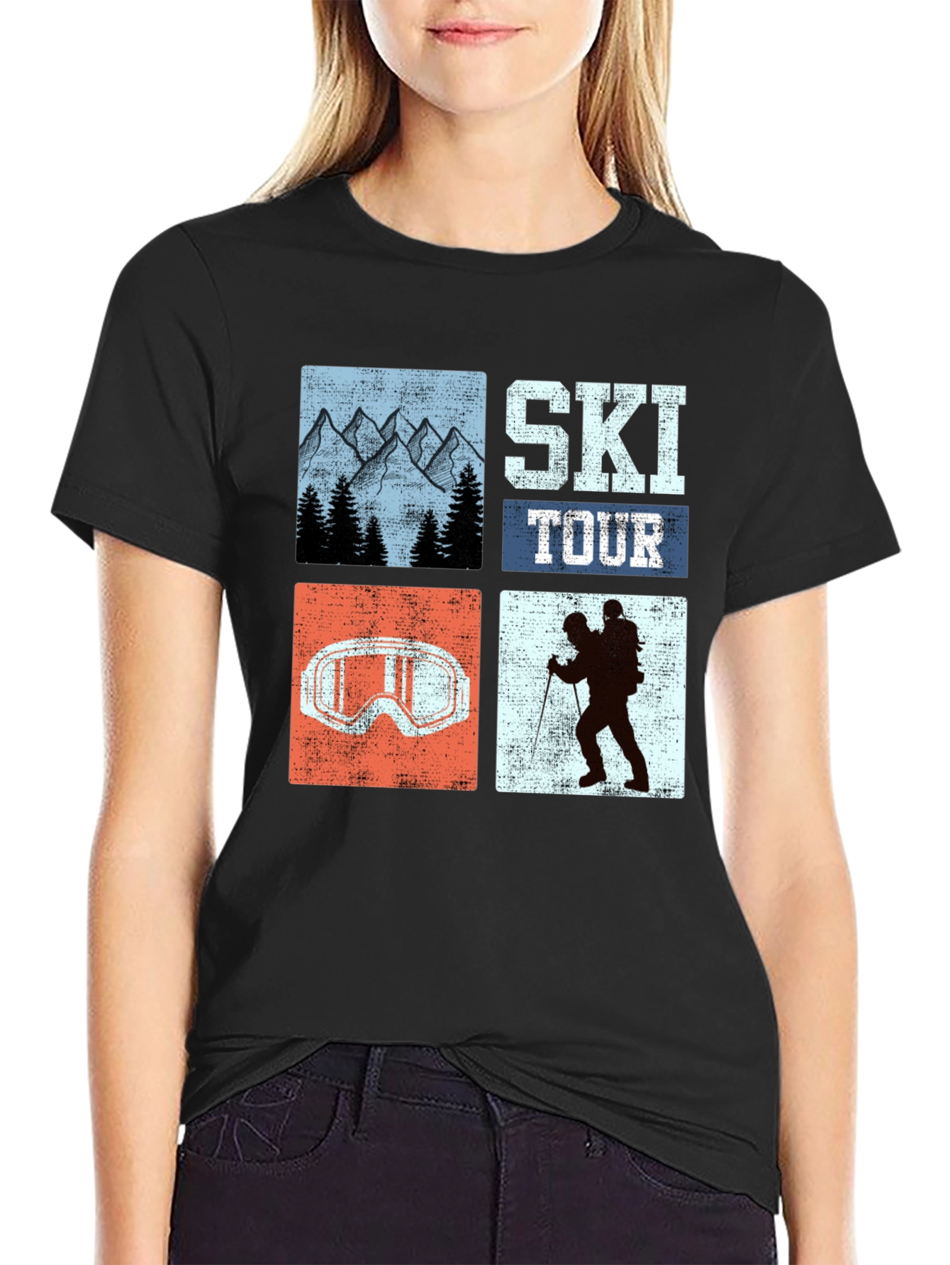 Ski Tour Graphic Tee - Adventure Ready!