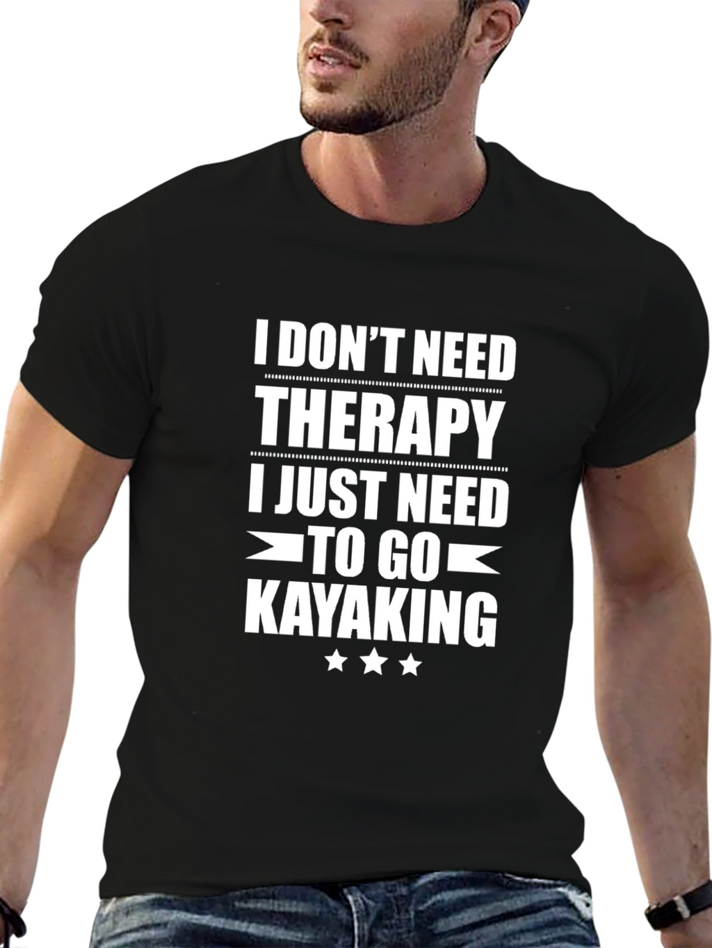 Kayaking Therapy Graphic T-Shirt