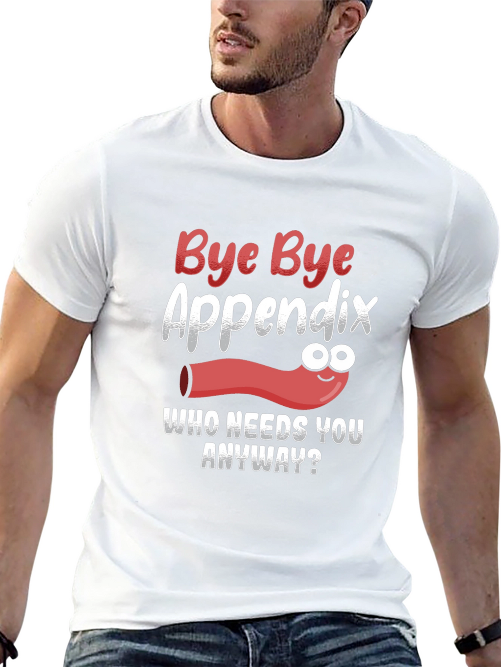 Bye Bye Appendix Humor T-Shirt