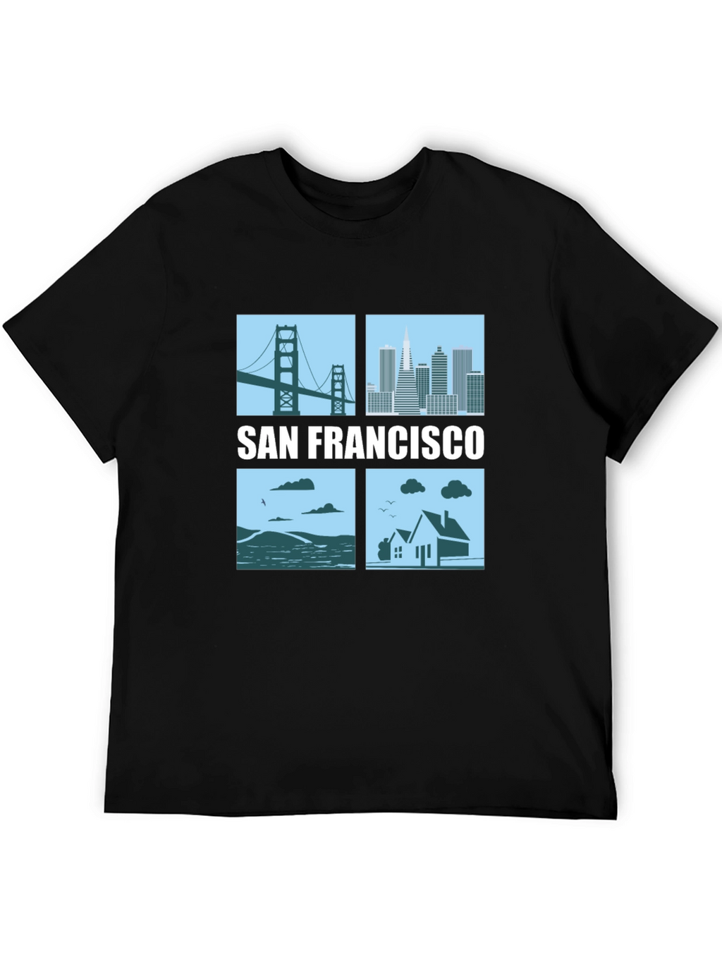 San Francisco Cityscape Graphic T-Shirt