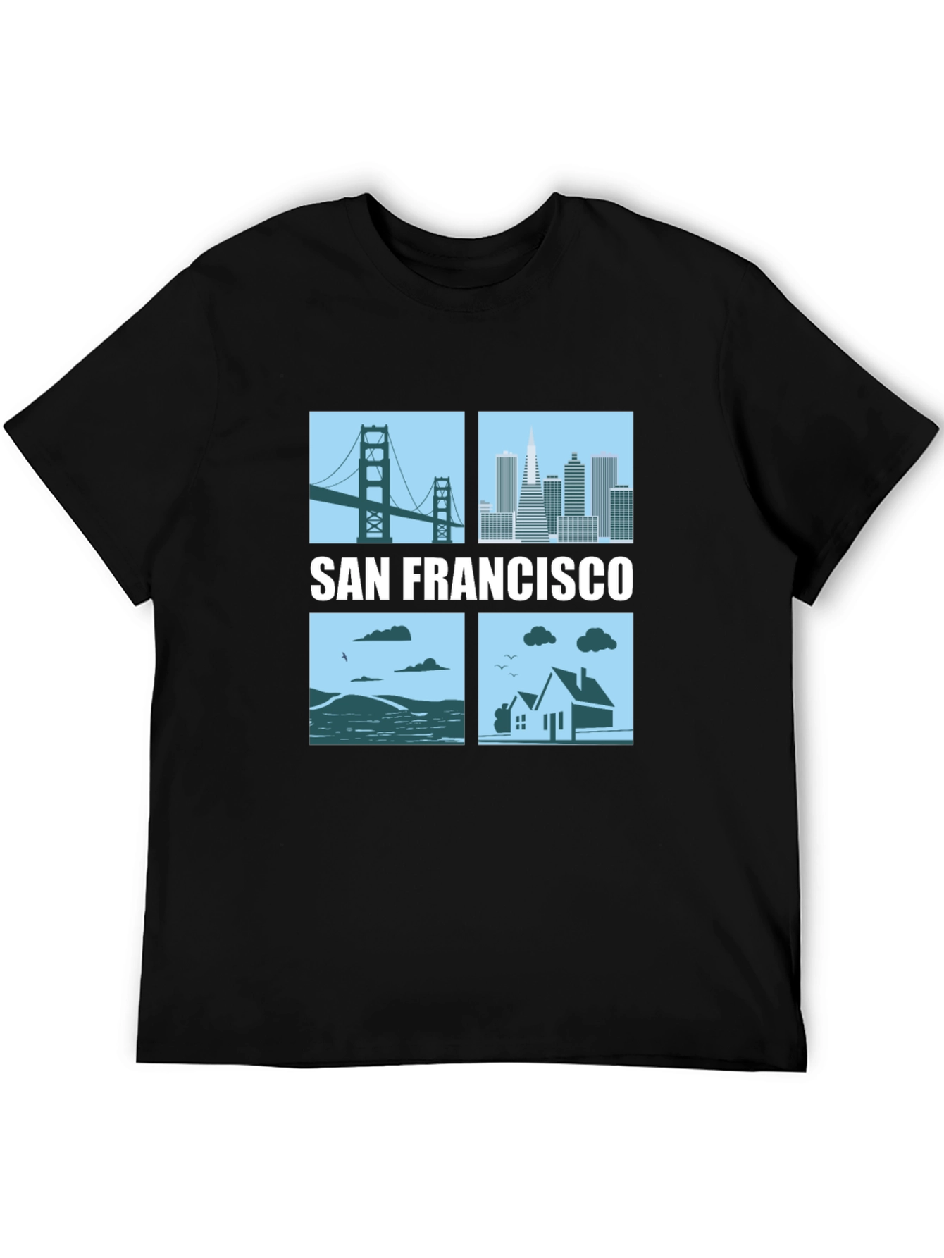 San Francisco Cityscape Graphic T-Shirt