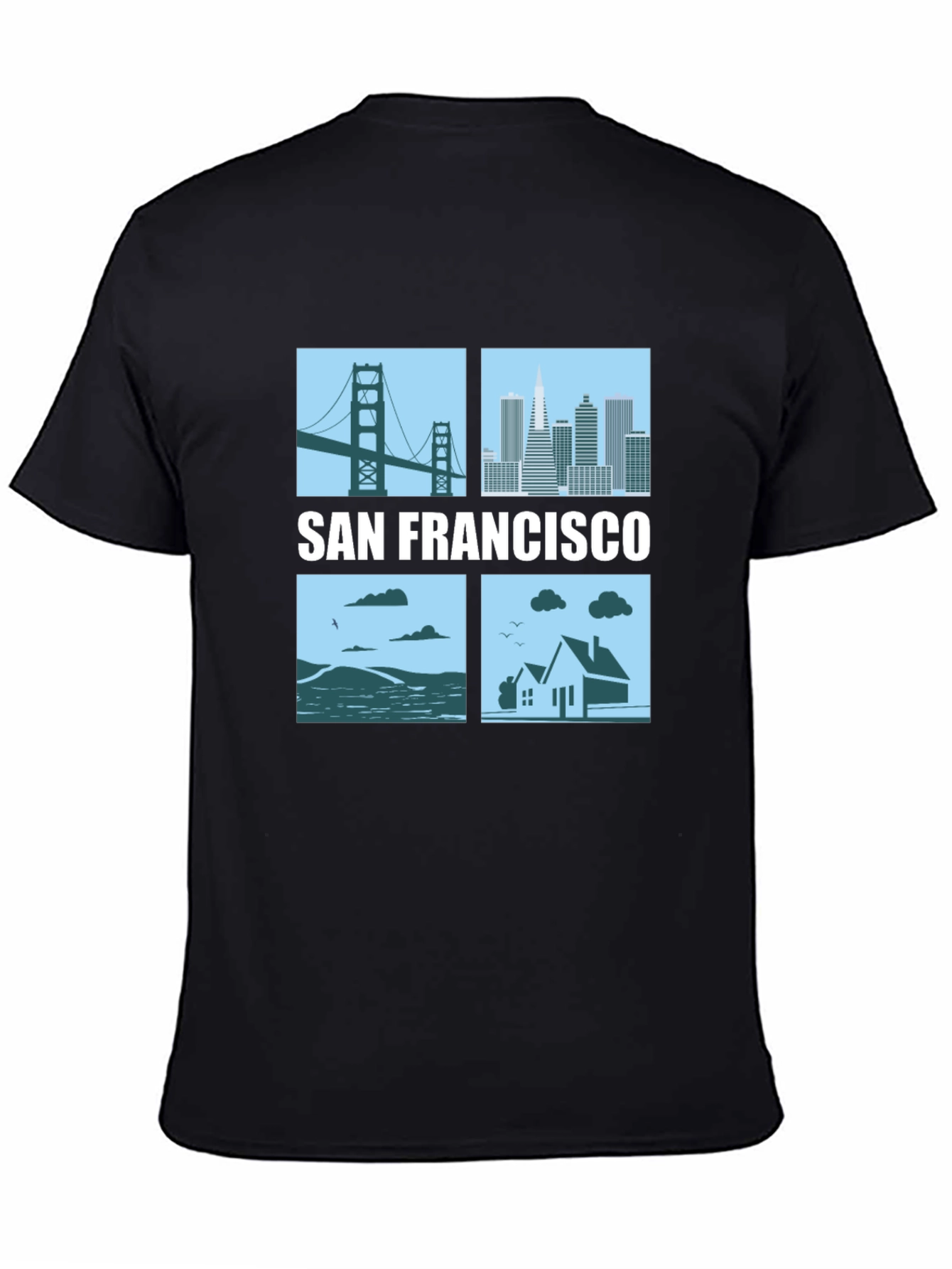 San Francisco Cityscape Graphic T-Shirt