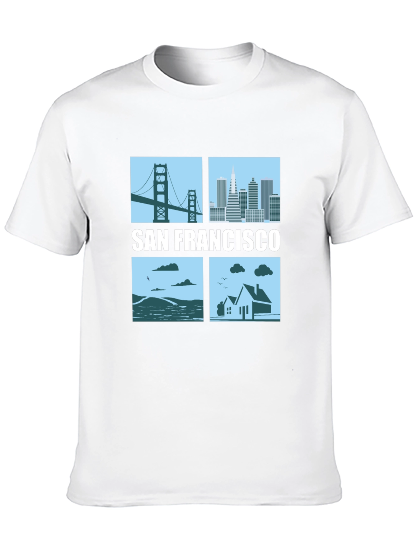 San Francisco Cityscape Graphic T-Shirt
