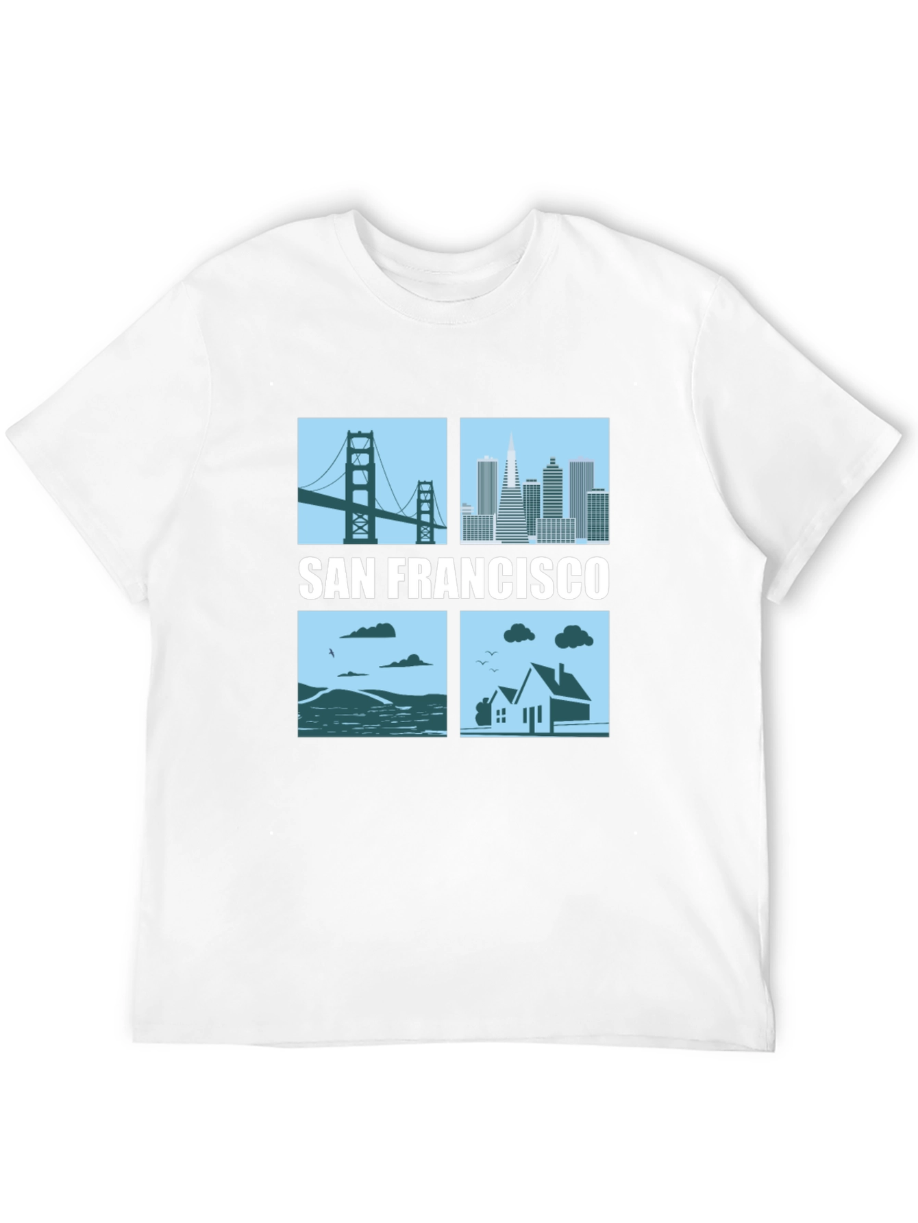 San Francisco Cityscape Graphic T-Shirt