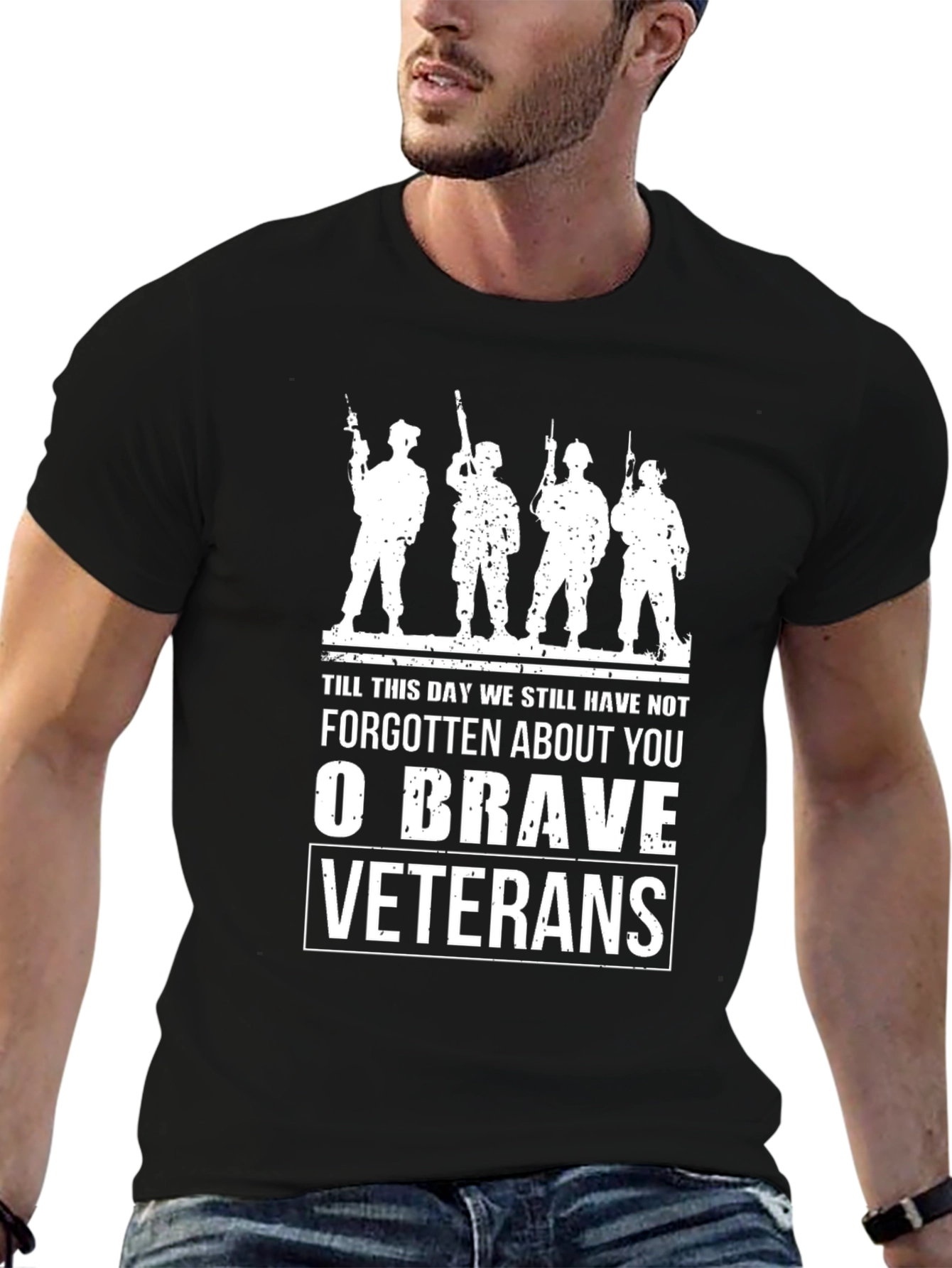O Brave Veterans Graphic Tee - Military Tribute
