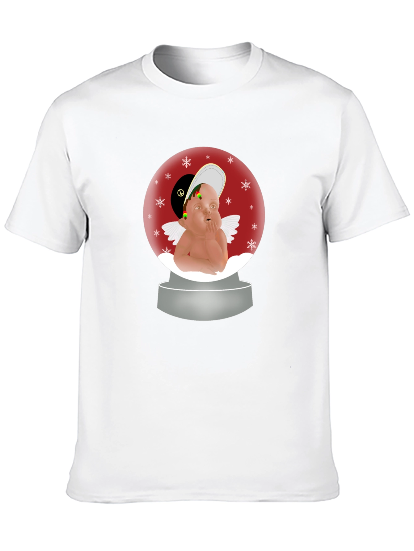 Rasta Angel Snow Globe T-Shirt