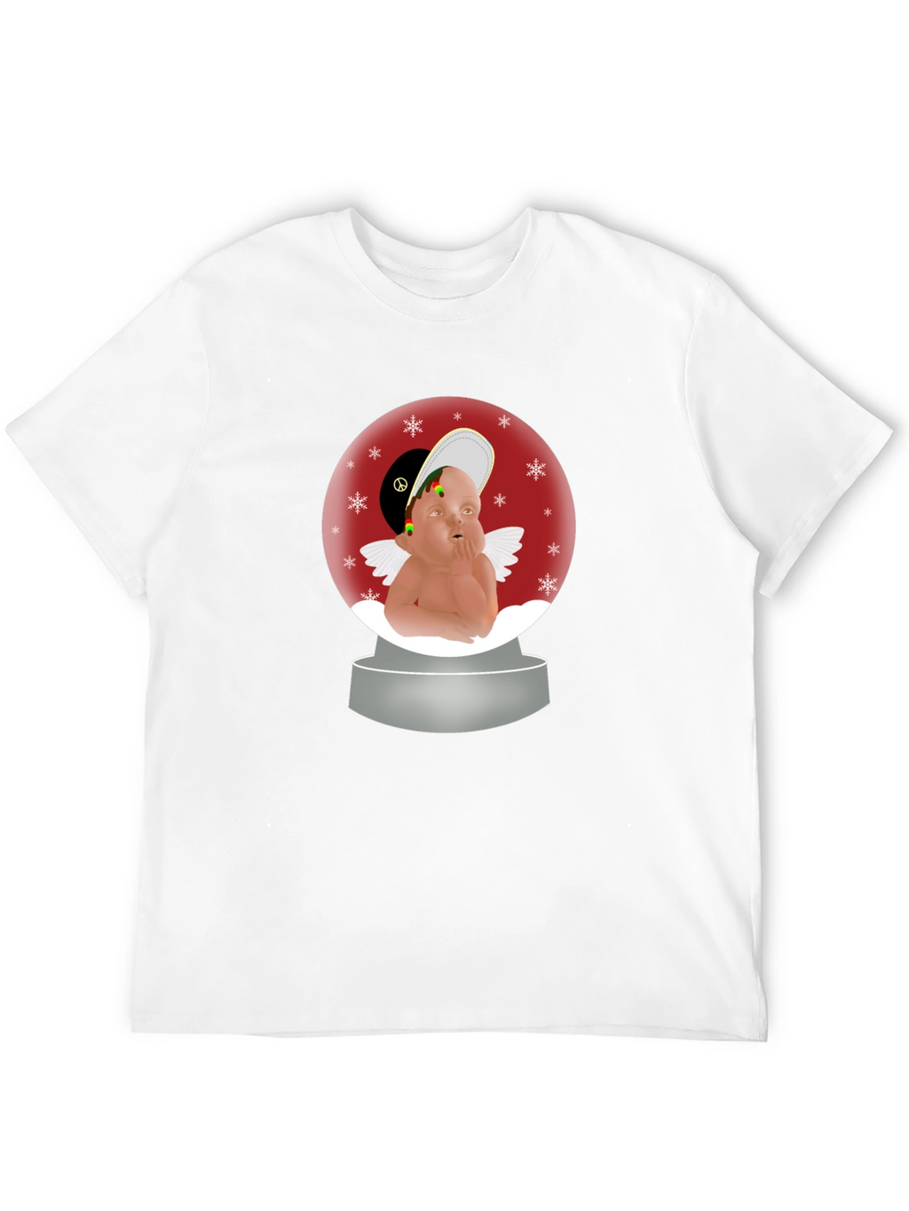 Rasta Angel Snow Globe T-Shirt
