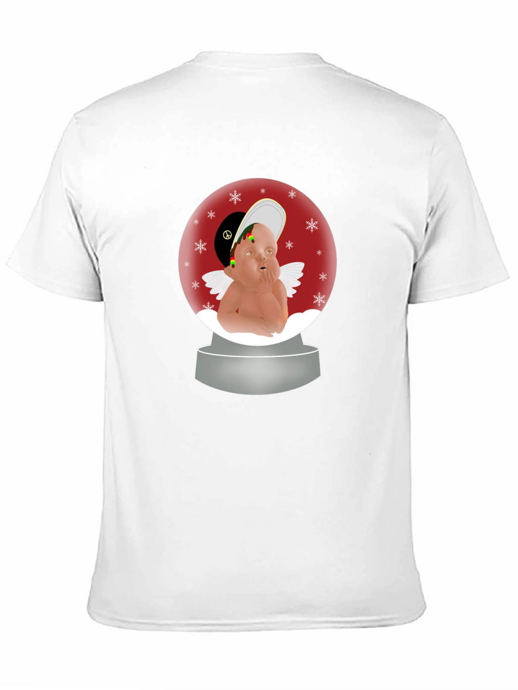 Rasta Angel Snow Globe T-Shirt