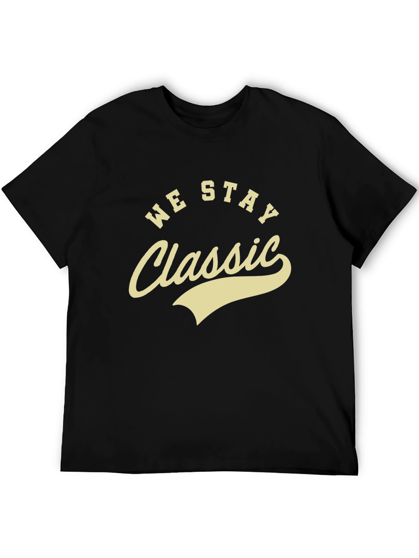 We Stay Classic Mens Black T-Shirt