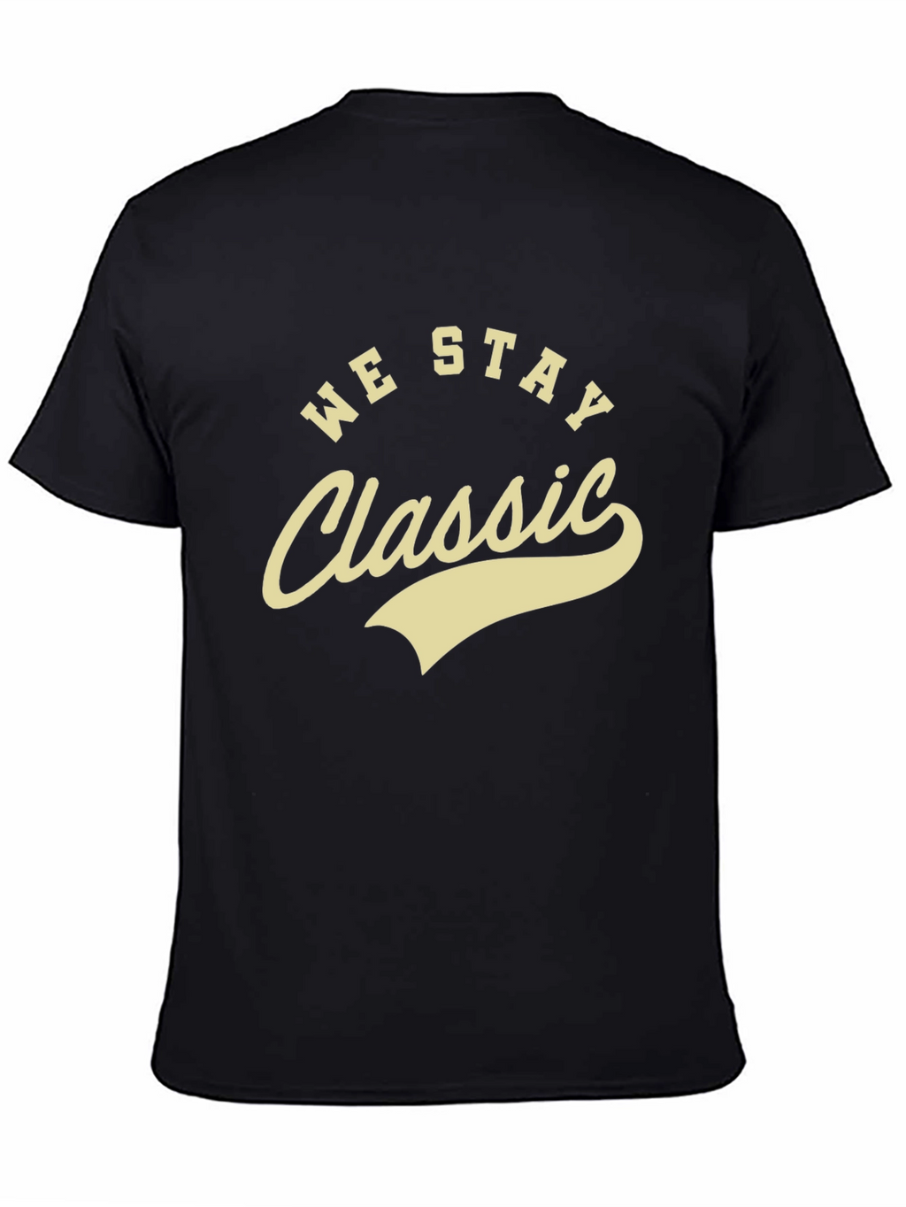 We Stay Classic Mens Black T-Shirt