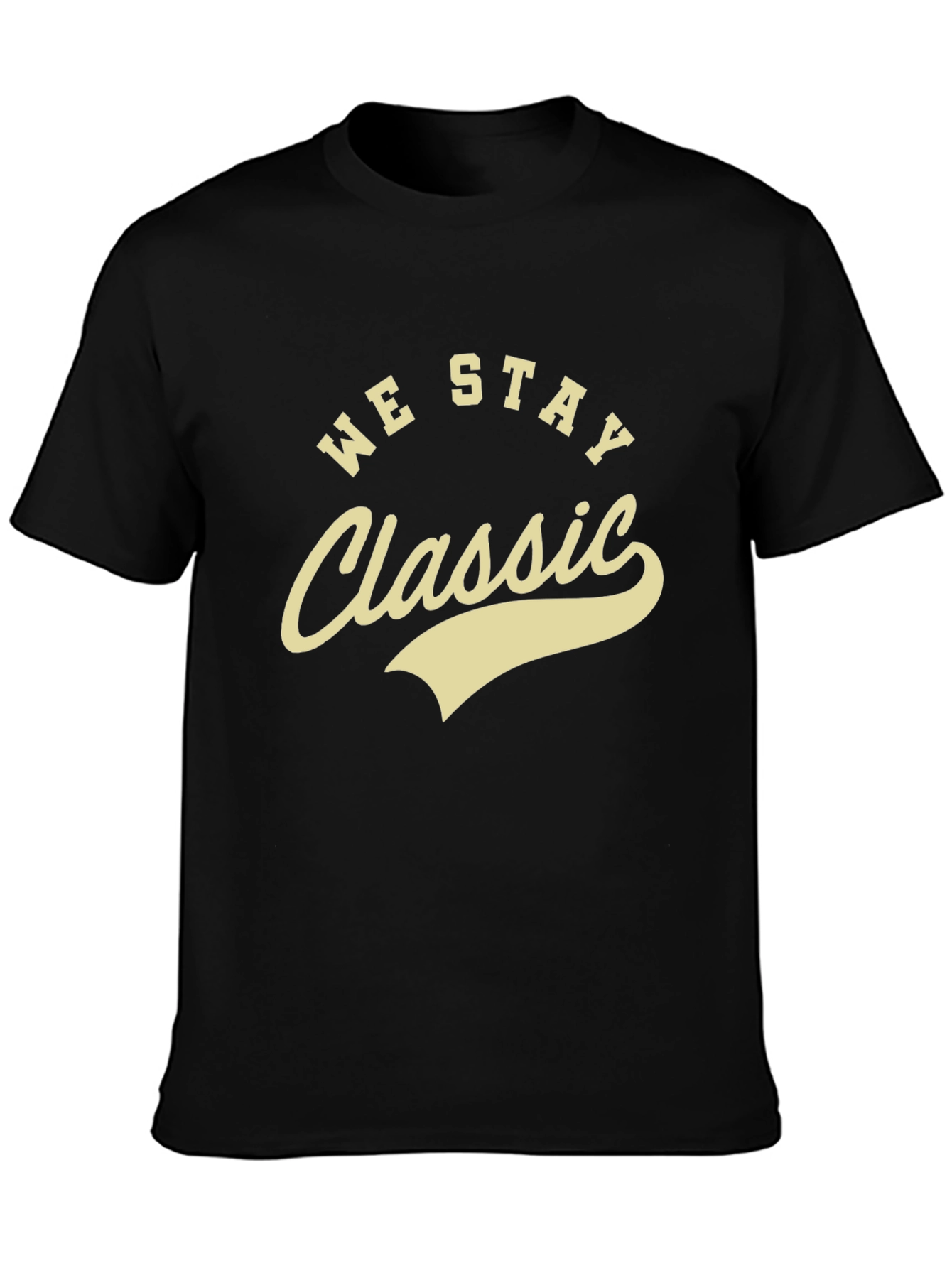 We Stay Classic Mens Black T-Shirt