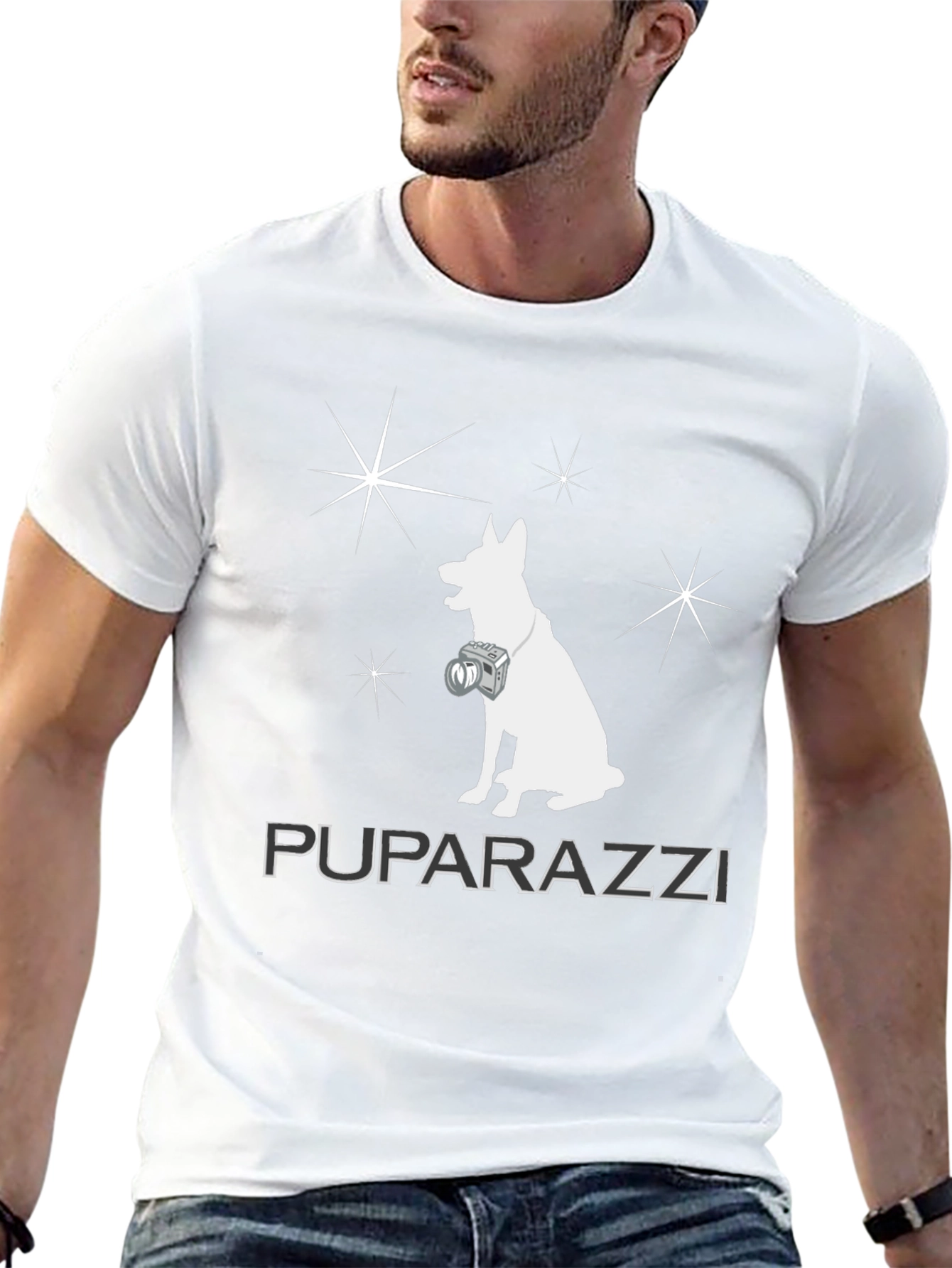 PUPARAZZI Dog Photographer Graphic T-Shirt