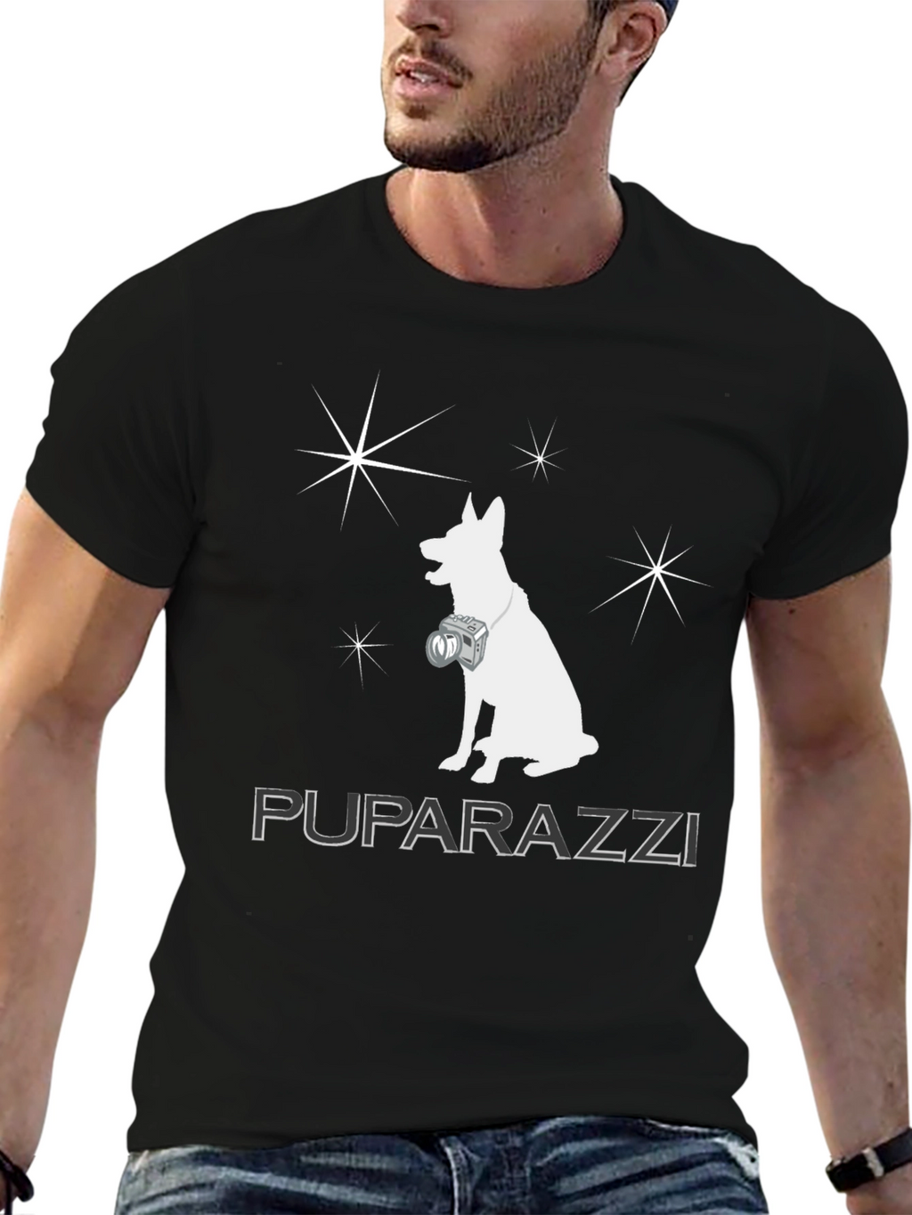 PUPARAZZI Dog Photographer Graphic T-Shirt