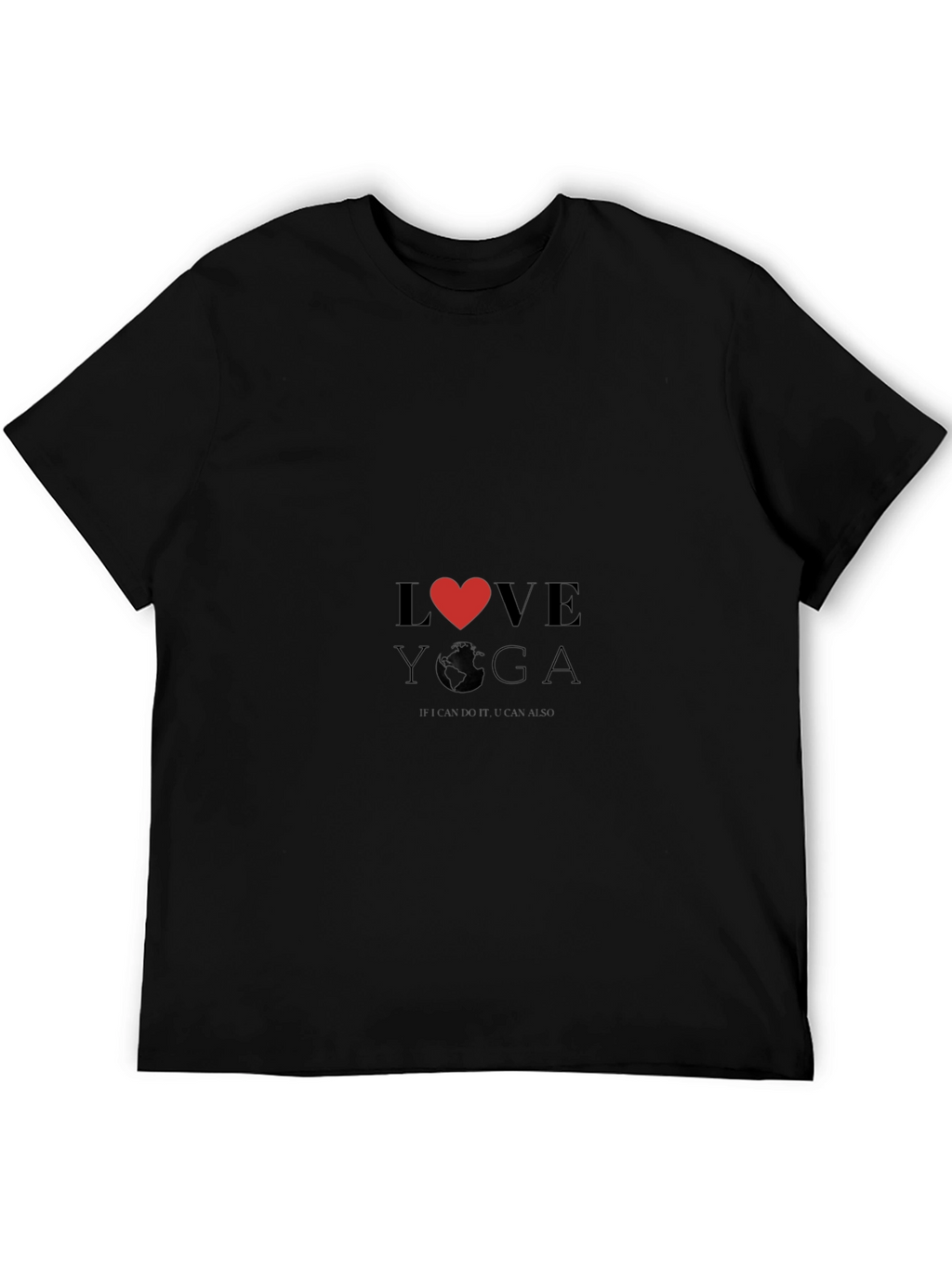 Love Yoga Black T-Shirt