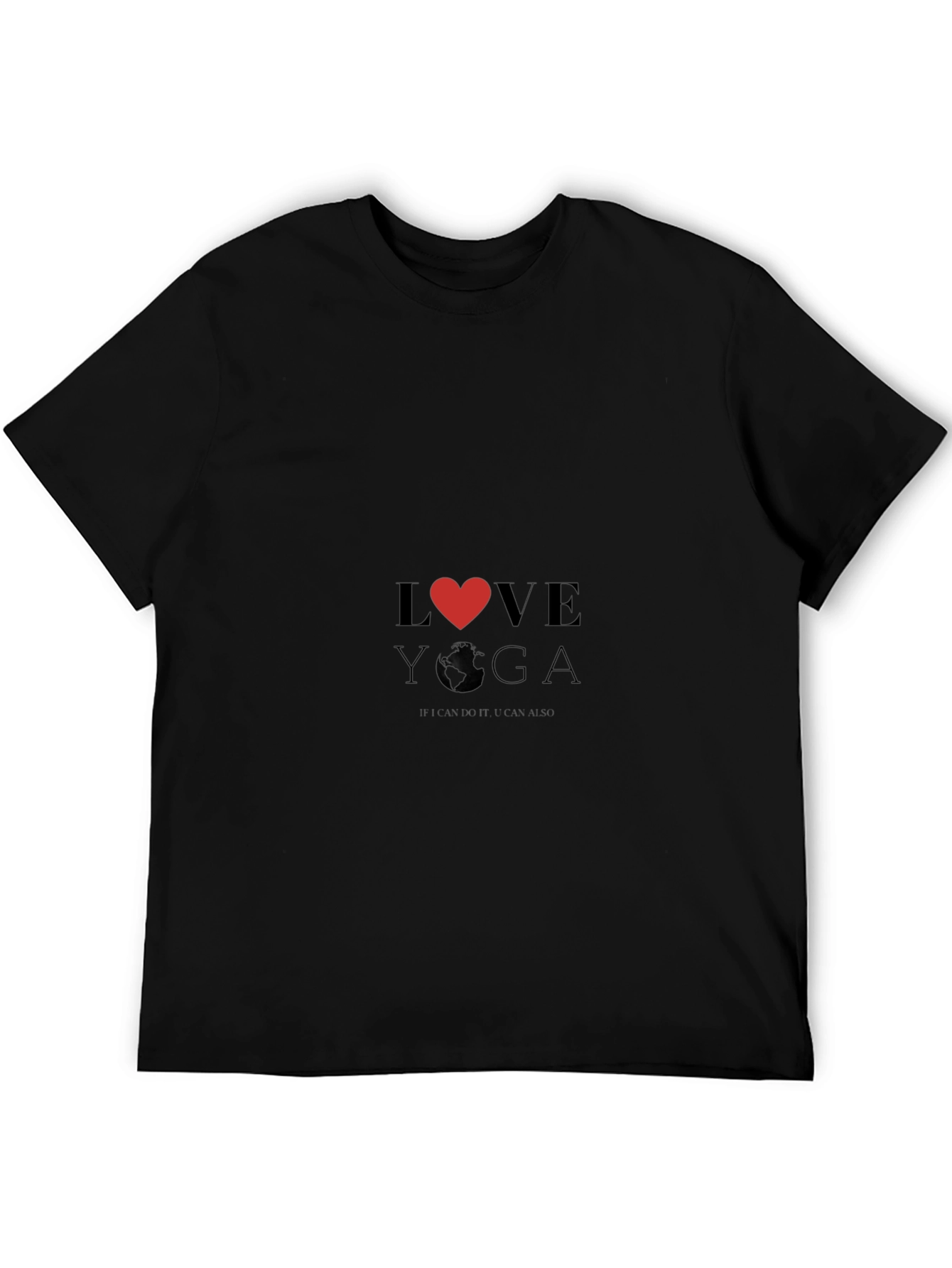 Love Yoga Black T-Shirt