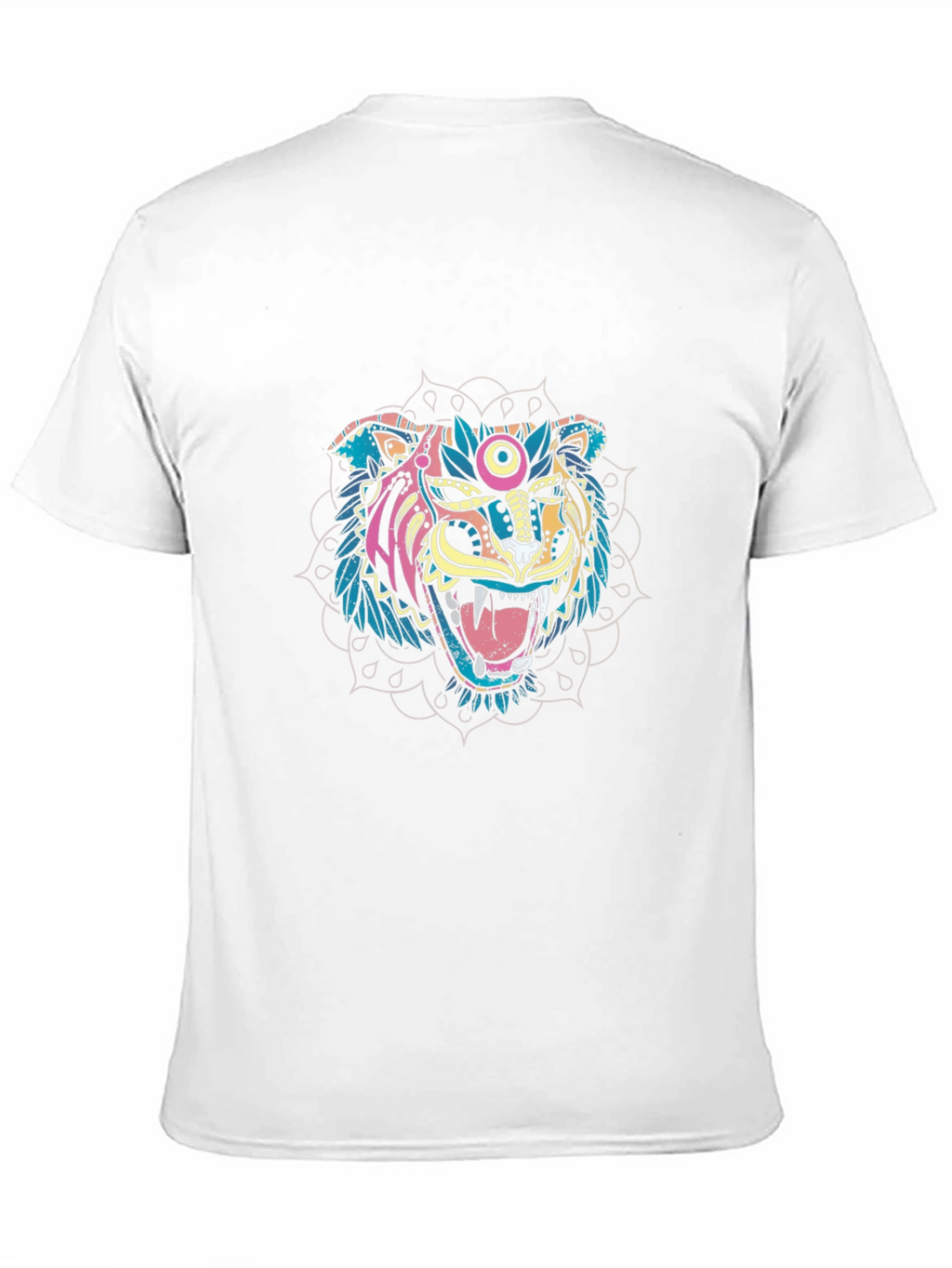 Tiger Mandala Graphic Black T-Shirt