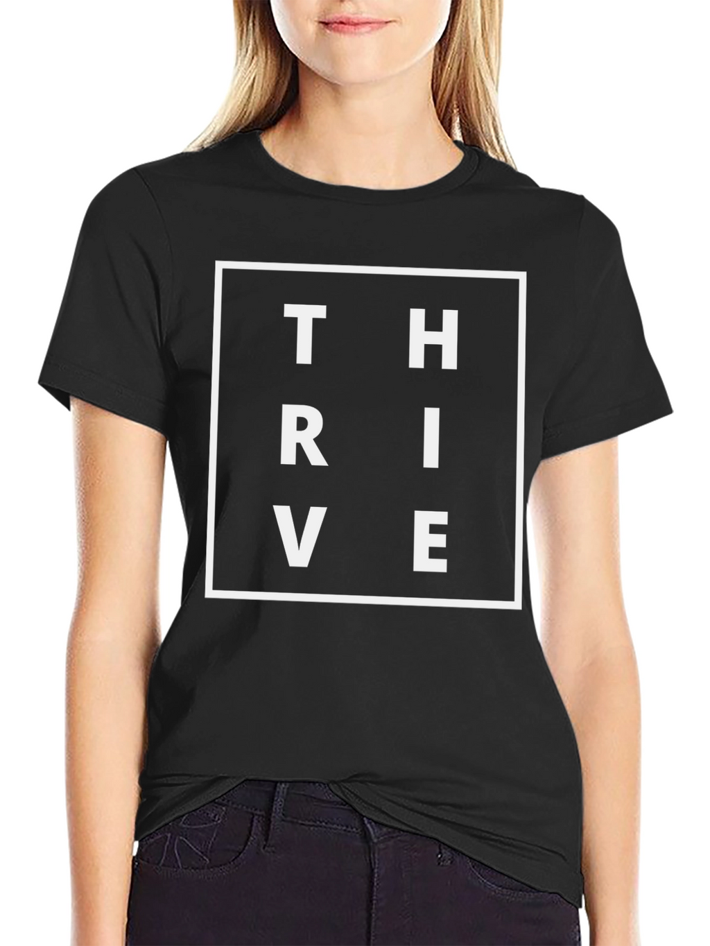 Thrive Black Graphic T-Shirt