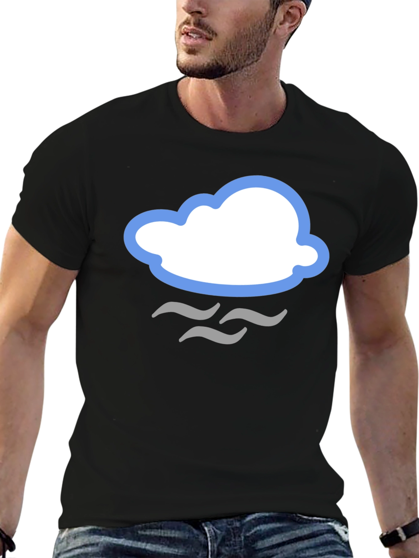 Cloud Graphic T-Shirt - Stylish Weather Tee