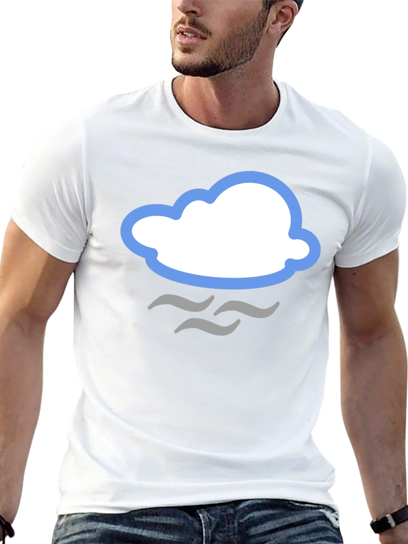 Cloud Graphic T-Shirt - Stylish Weather Tee