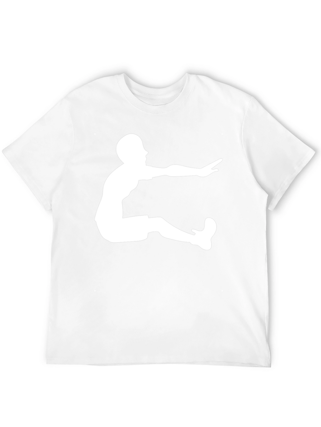 Long Jump Graphic Tee - Black Cotton T-Shirt