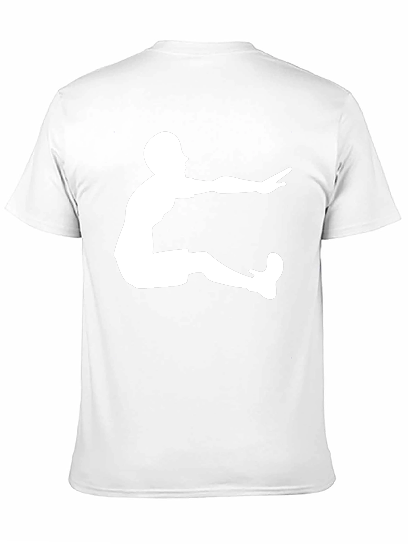 Long Jump Graphic Tee - Black Cotton T-Shirt