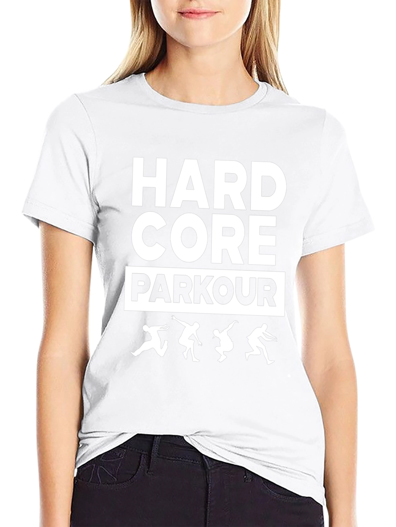 Hardcore Parkour Black Graphic T-Shirt