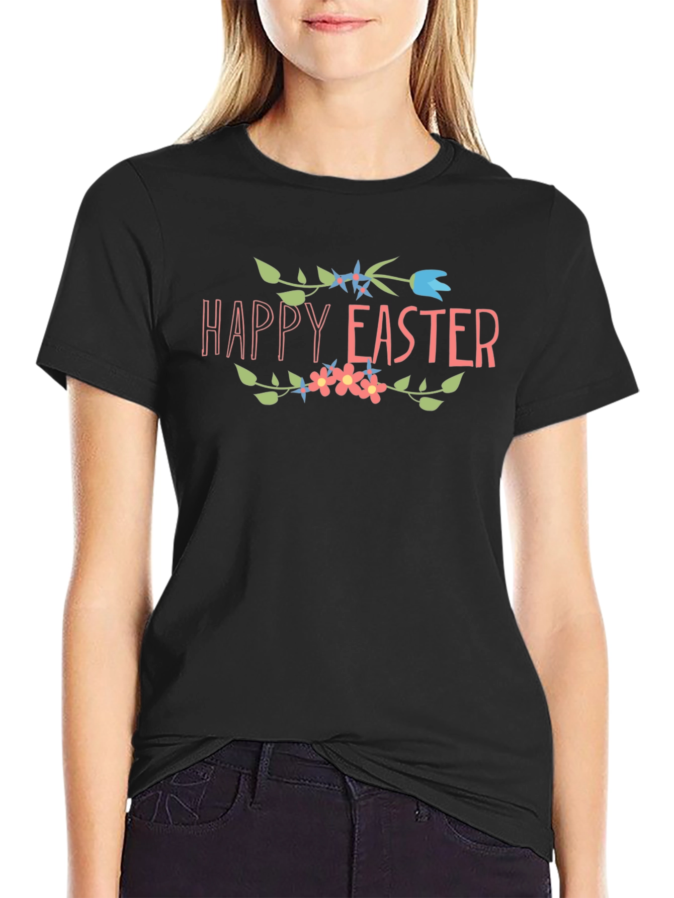 Happy Easter Floral T-Shirt