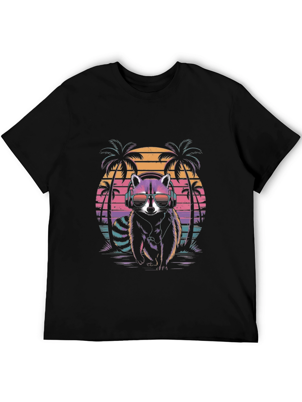 Retro Raccoon Vibes T-Shirt