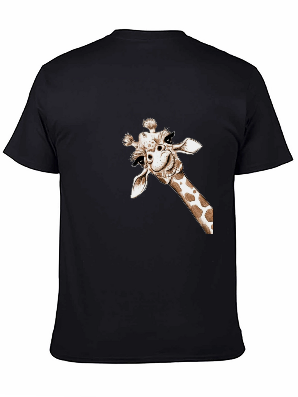 Whimsical Giraffe Tee - Quirky Graphic T-Shirt