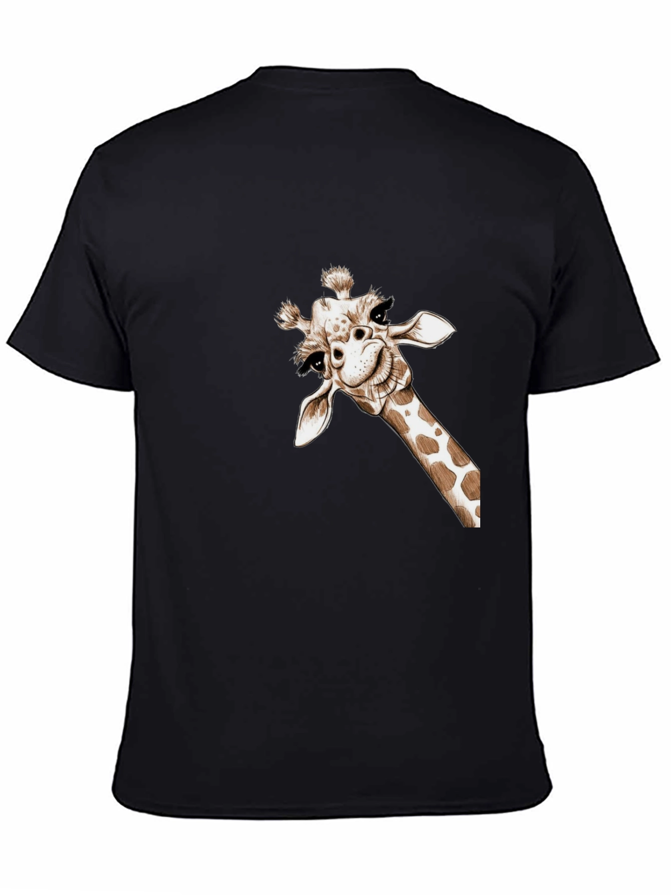 Whimsical Giraffe Tee - Quirky Graphic T-Shirt