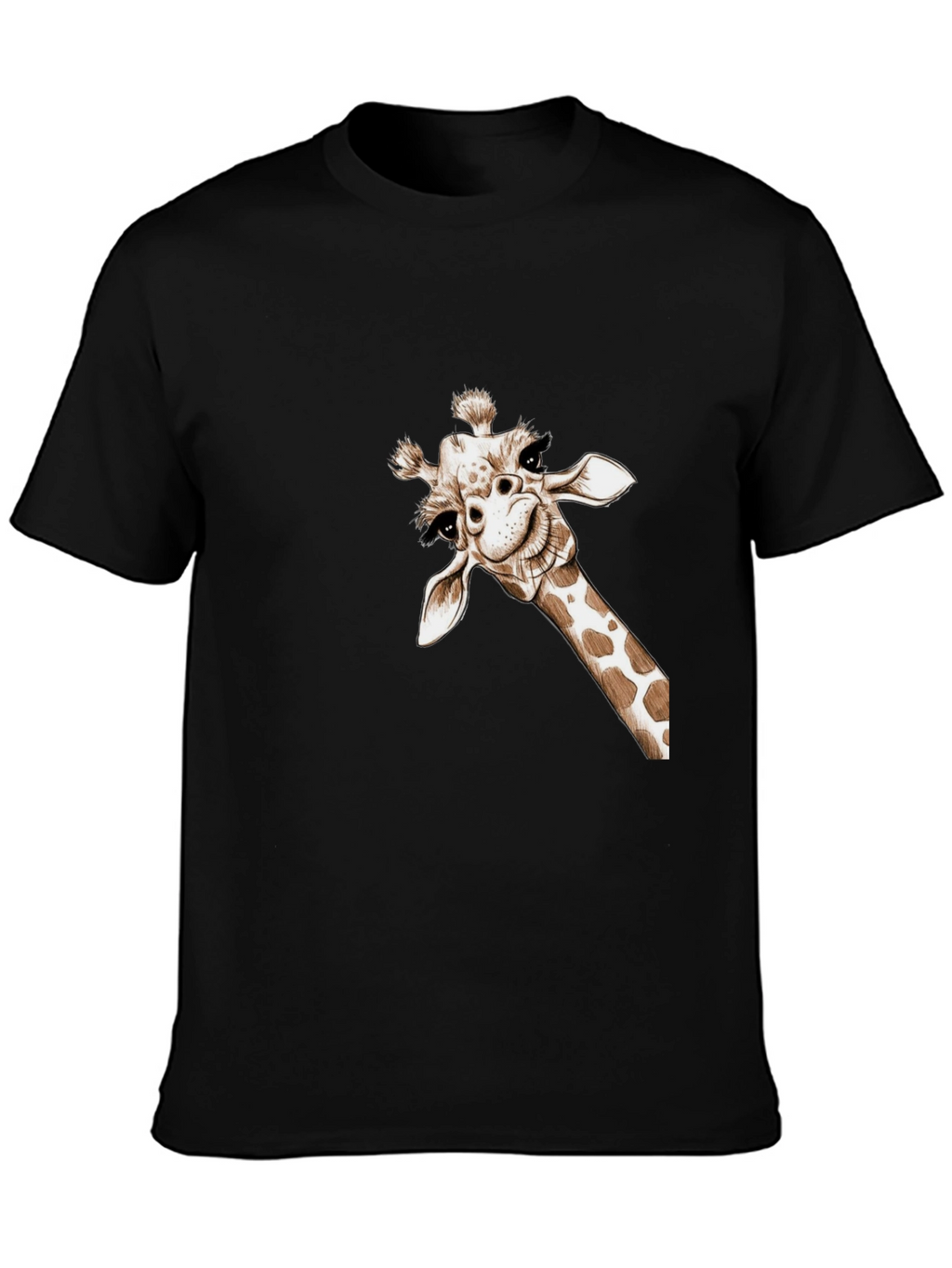 Whimsical Giraffe Tee - Quirky Graphic T-Shirt
