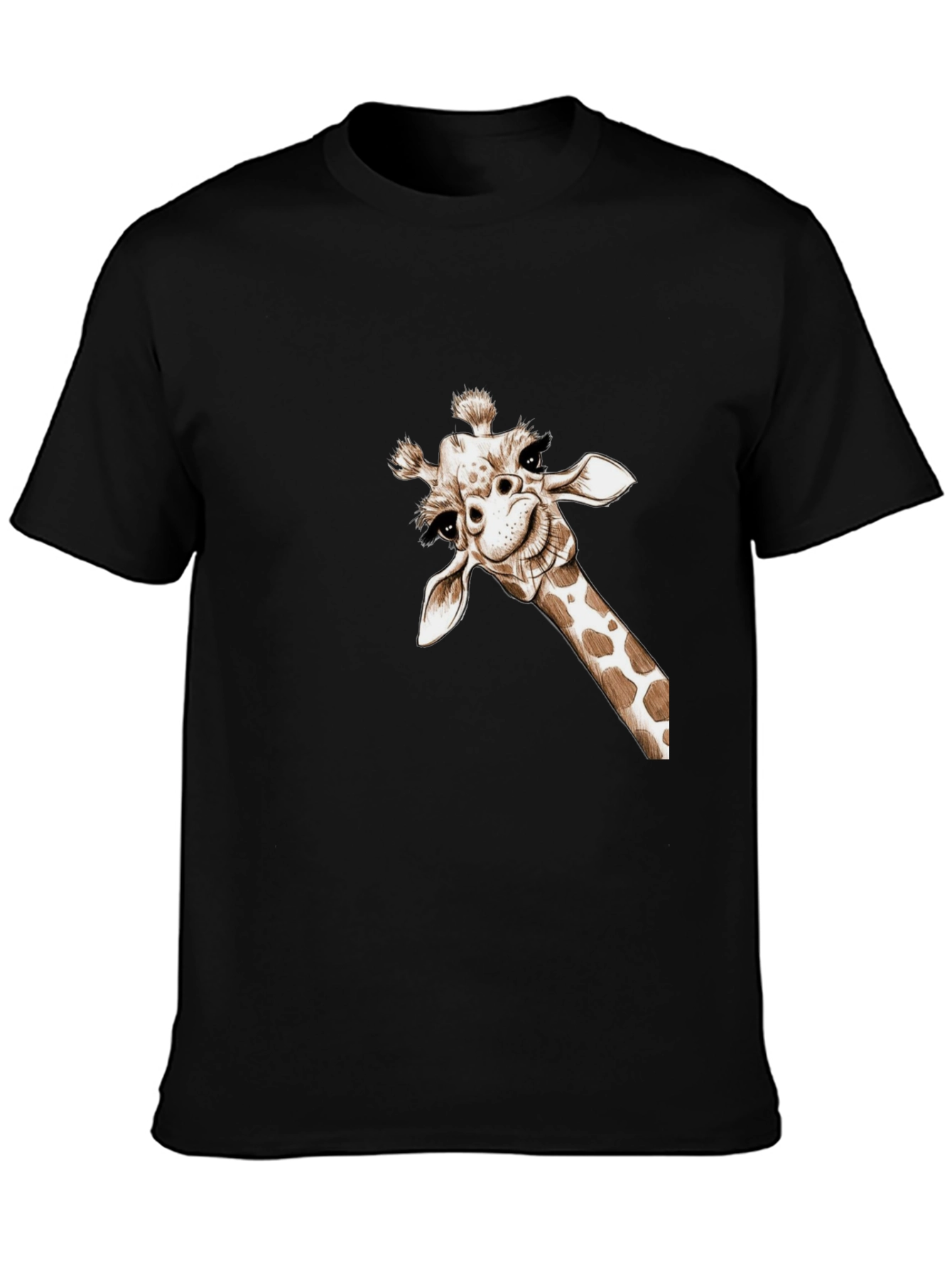 Whimsical Giraffe Tee - Quirky Graphic T-Shirt