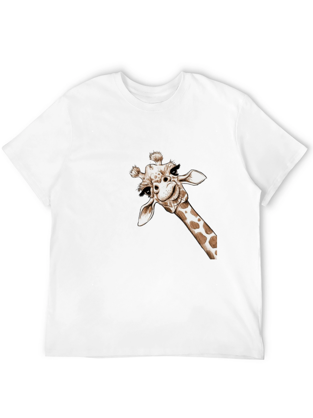 Whimsical Giraffe Tee - Quirky Graphic T-Shirt