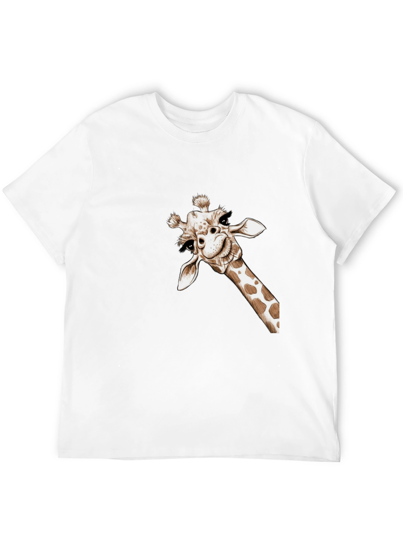 Whimsical Giraffe Tee - Quirky Graphic T-Shirt