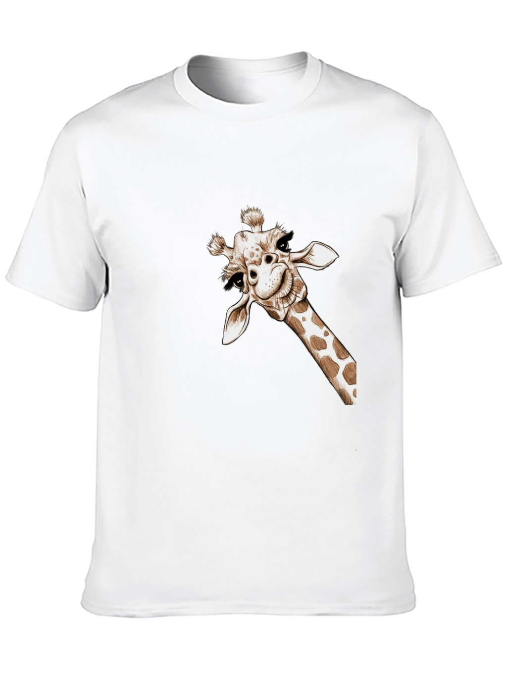 Whimsical Giraffe Tee - Quirky Graphic T-Shirt