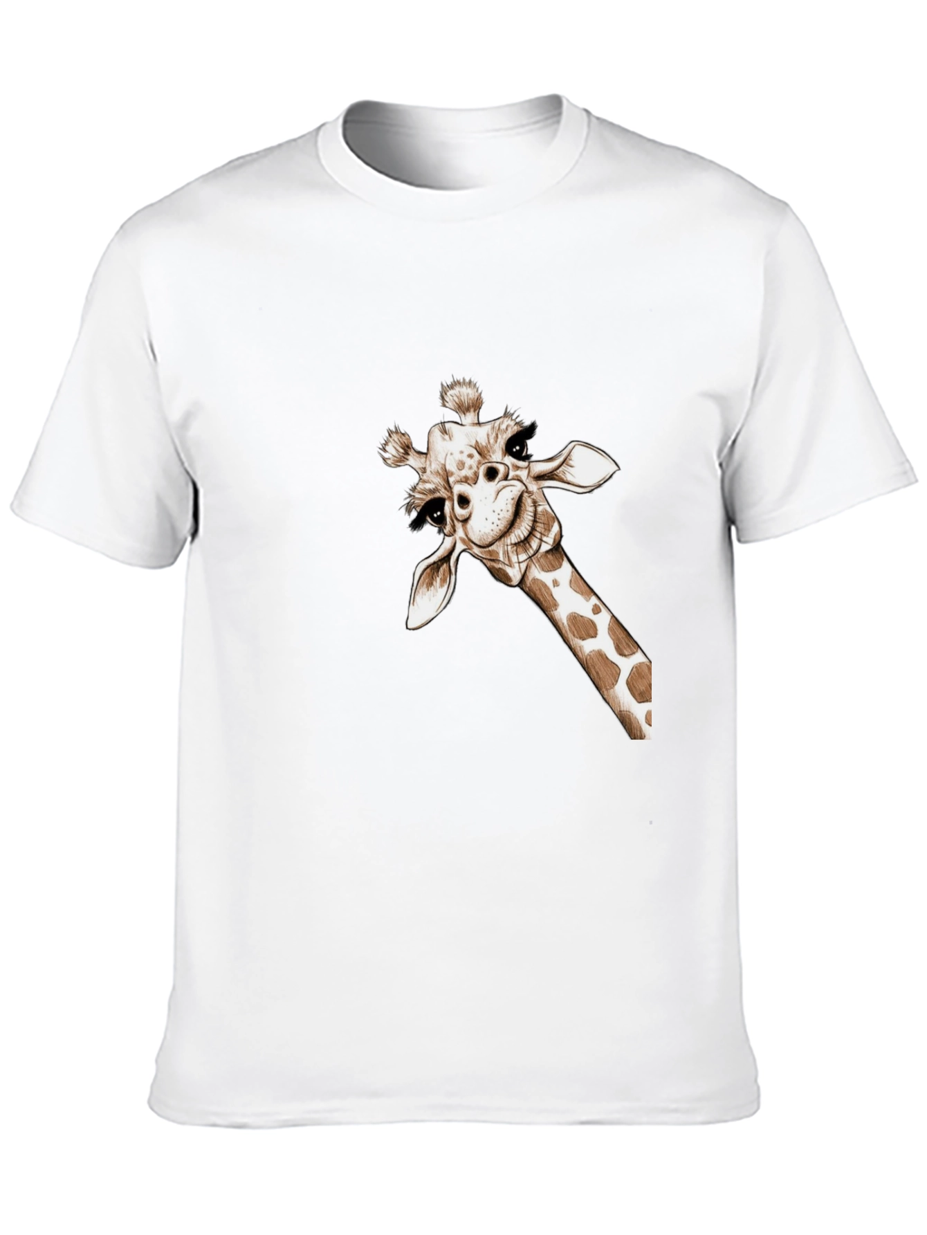 Whimsical Giraffe Tee - Quirky Graphic T-Shirt