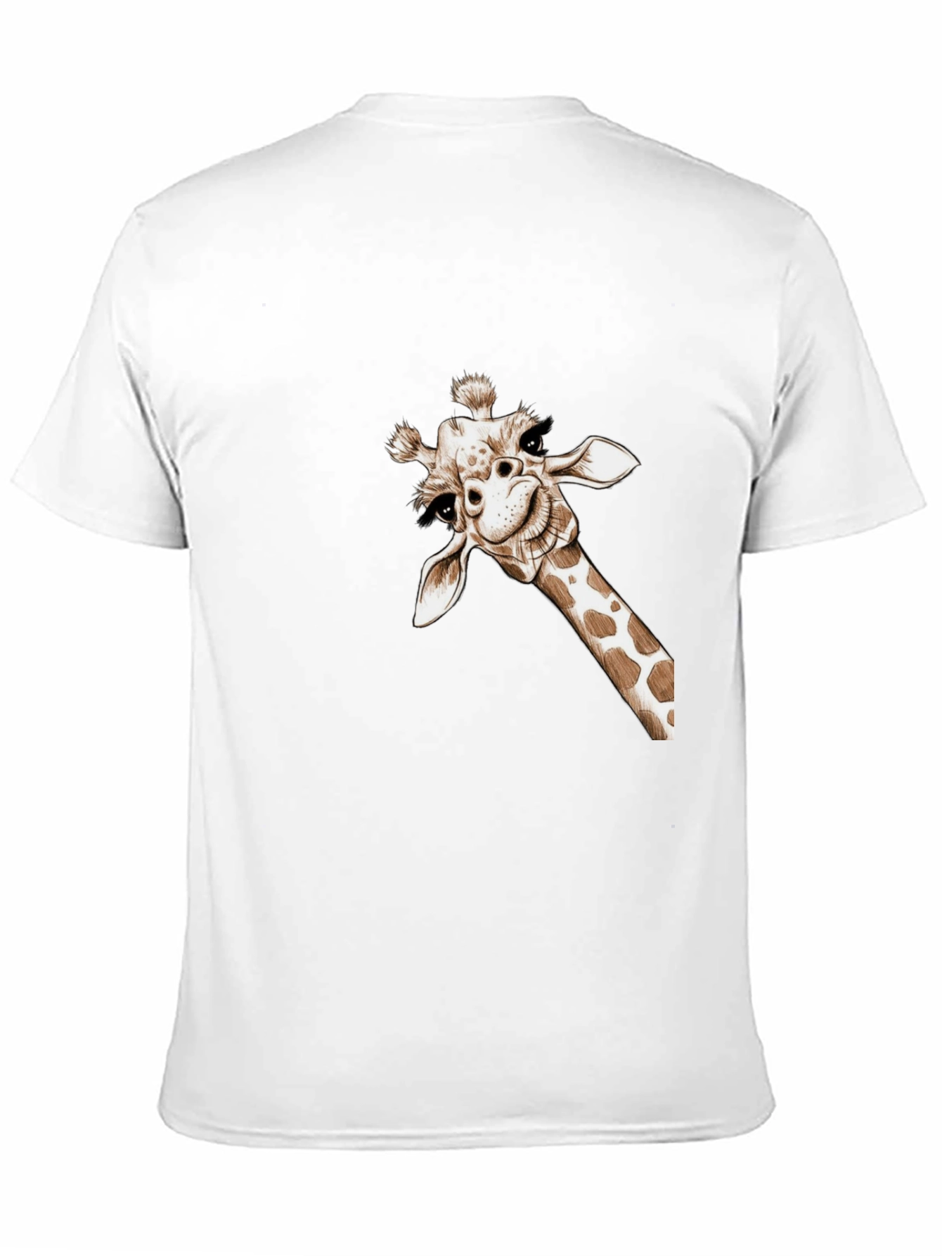 Whimsical Giraffe Tee - Quirky Graphic T-Shirt