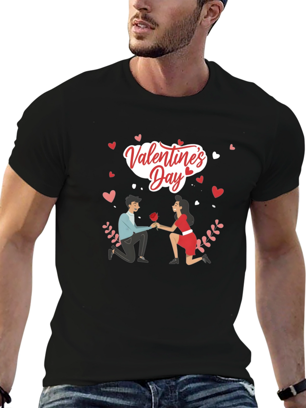 Valentines Day Proposal Graphic Tee