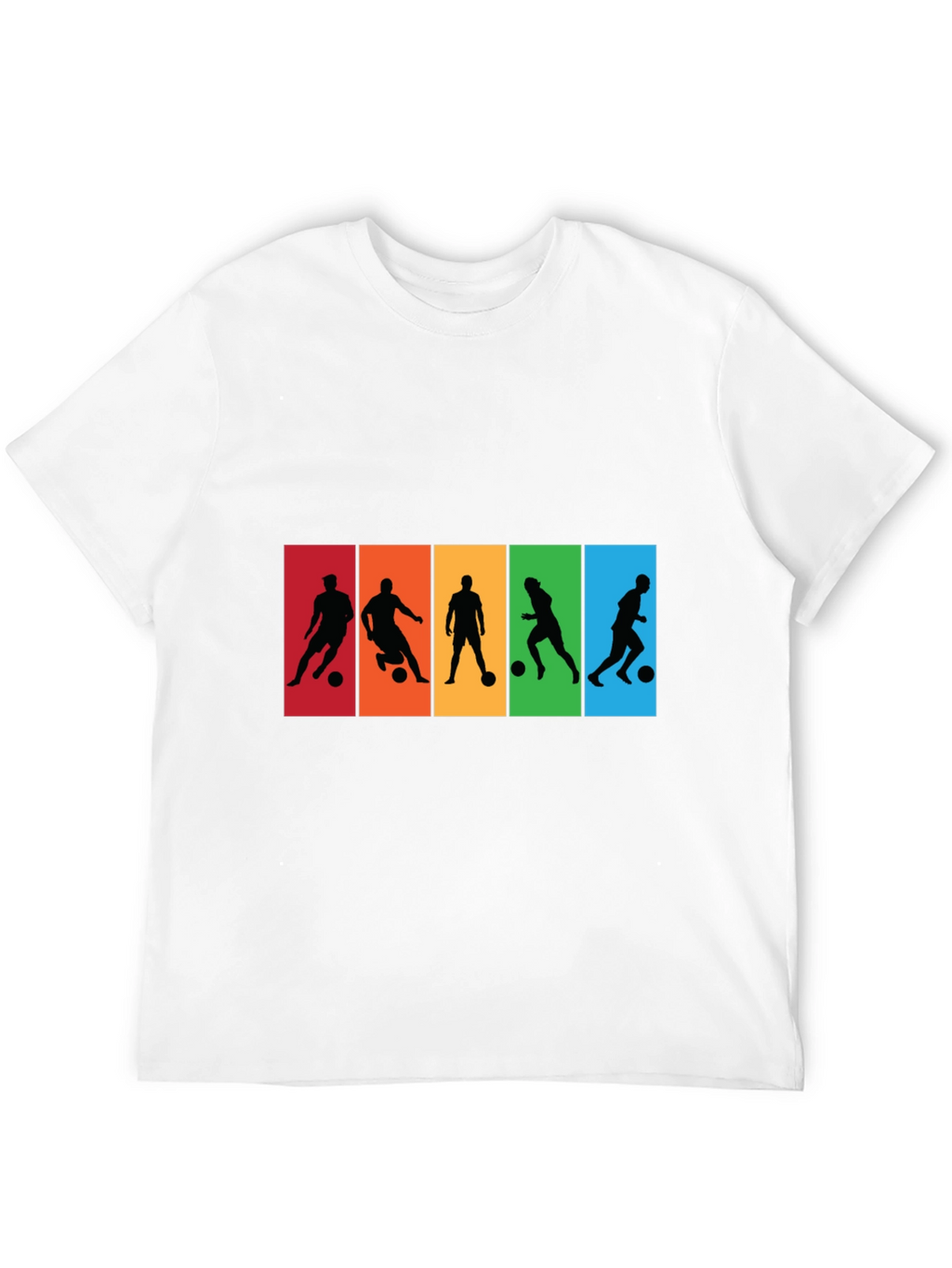 Soccer Player Silhouette Graphic T-Shirt