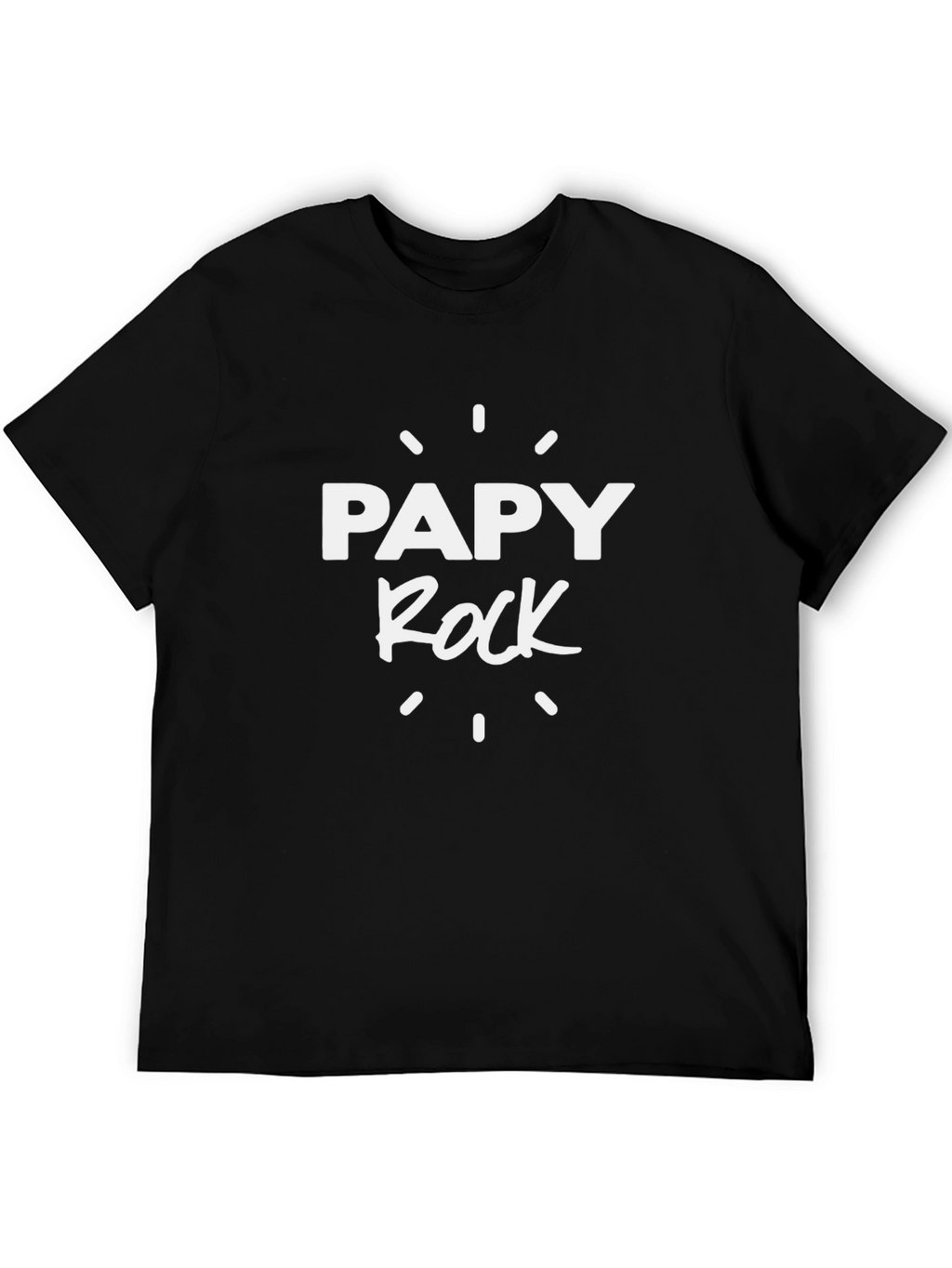 Papy Rock Graphic T-Shirt - Cool Grandfather Tee