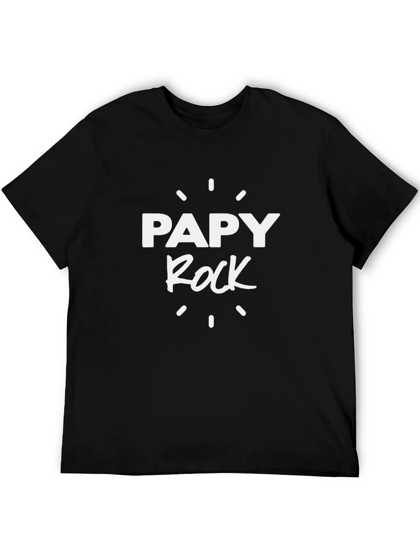 Papy Rock Graphic T-Shirt - Cool Grandfather Tee
