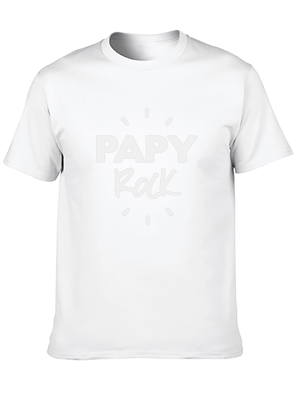 Papy Rock Graphic T-Shirt - Cool Grandfather Tee