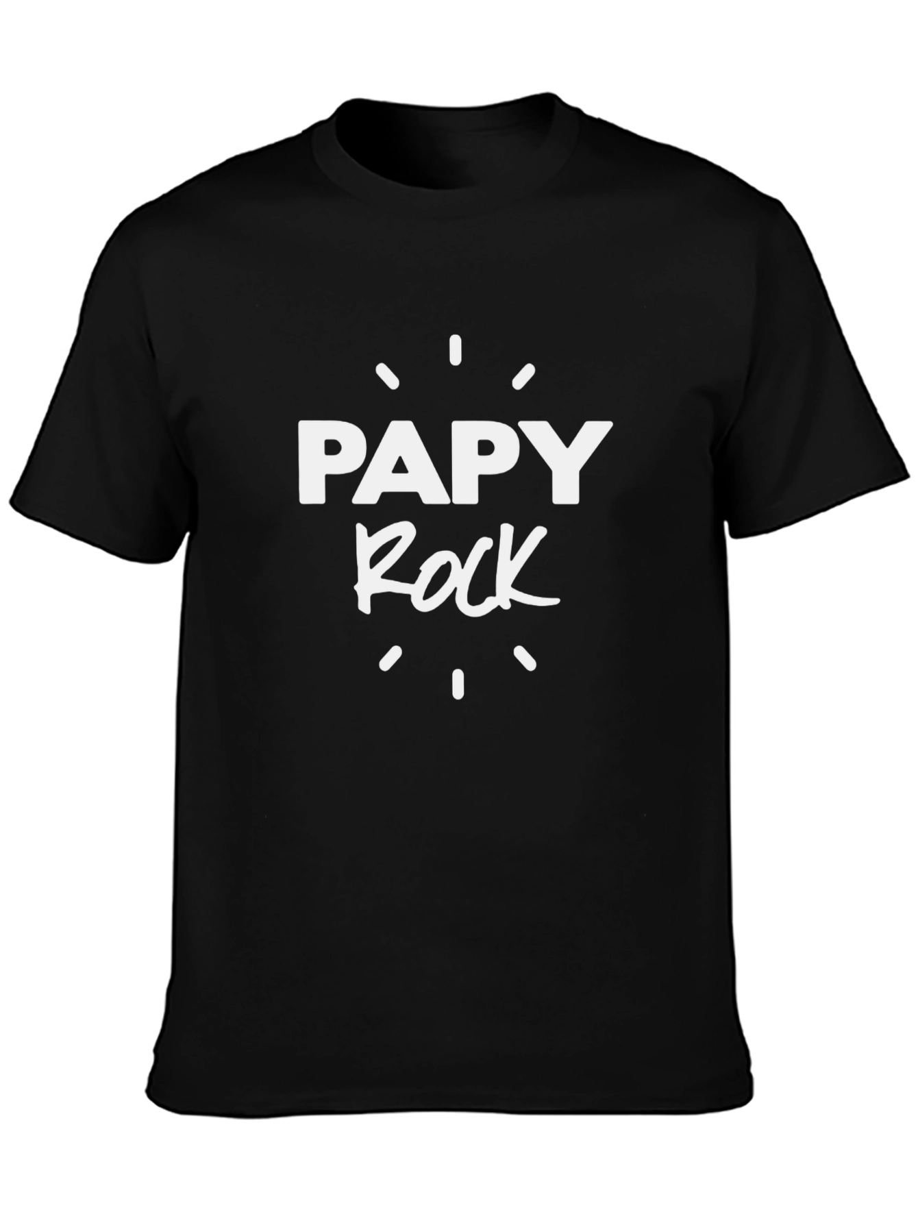 Papy Rock Graphic T-Shirt - Cool Grandfather Tee
