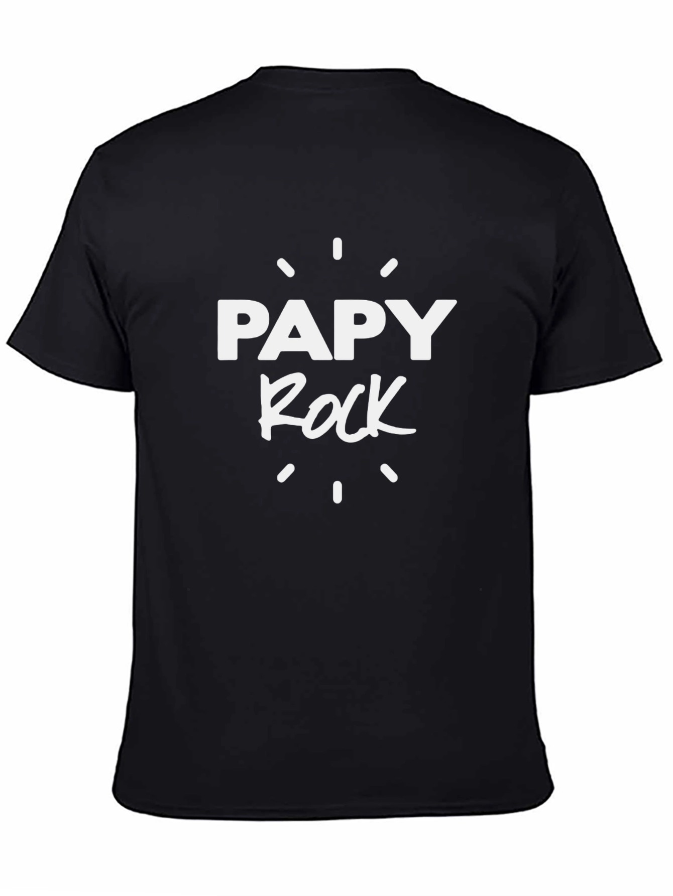 Papy Rock Graphic T-Shirt - Cool Grandfather Tee