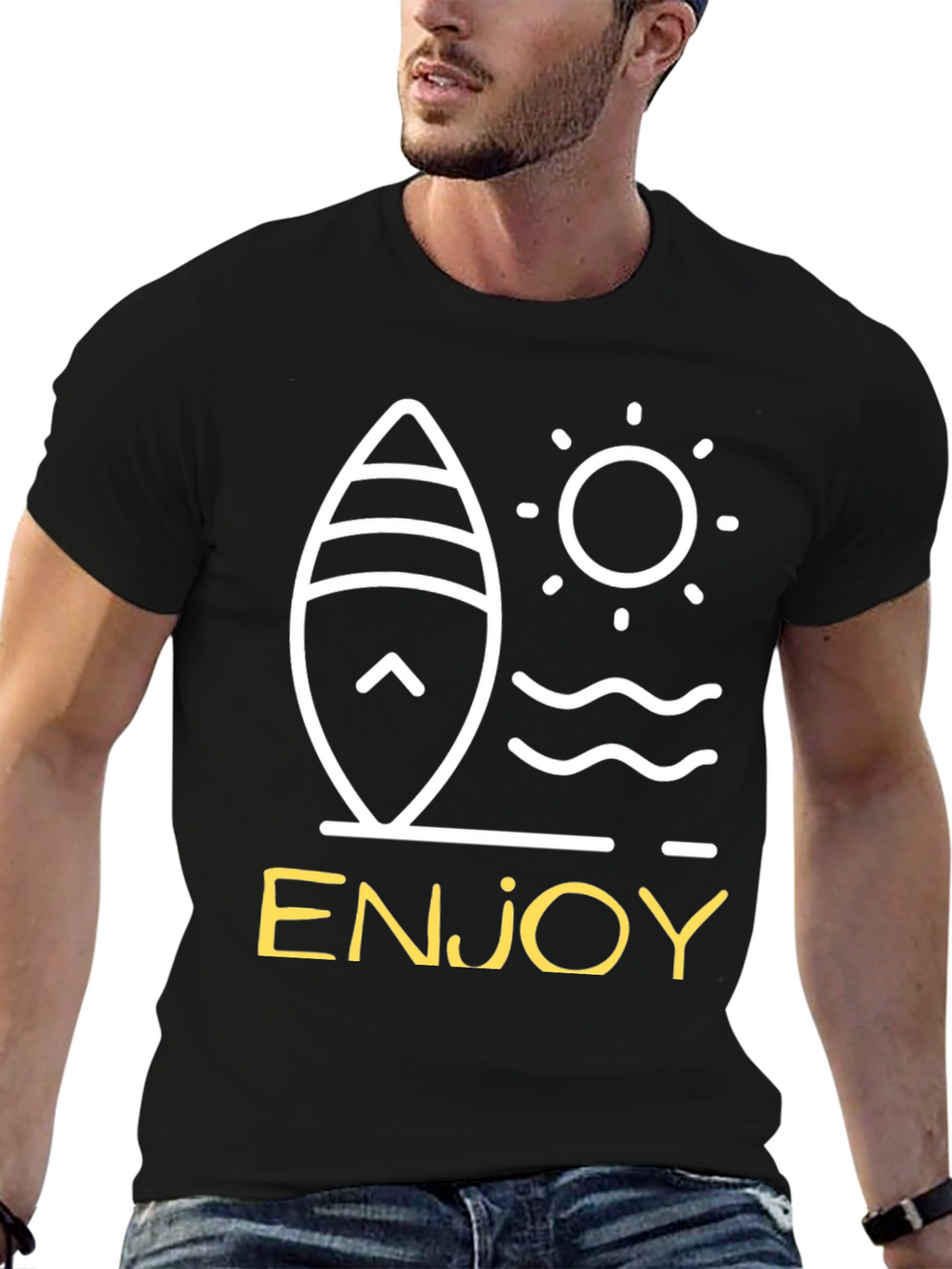 Enjoy Surfboard Graphic Tee