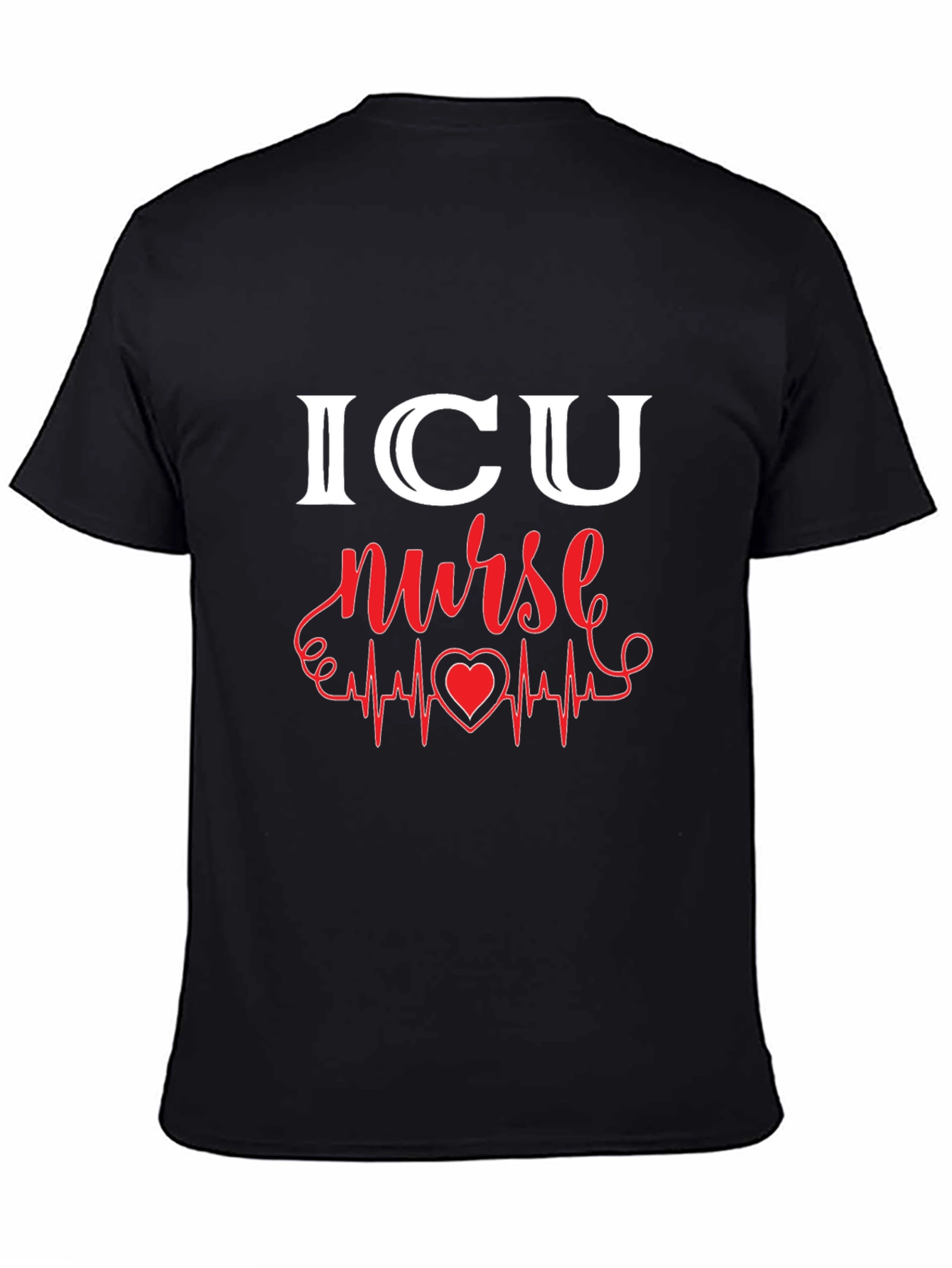 ICU Nurse Heartbeat Graphic Tee